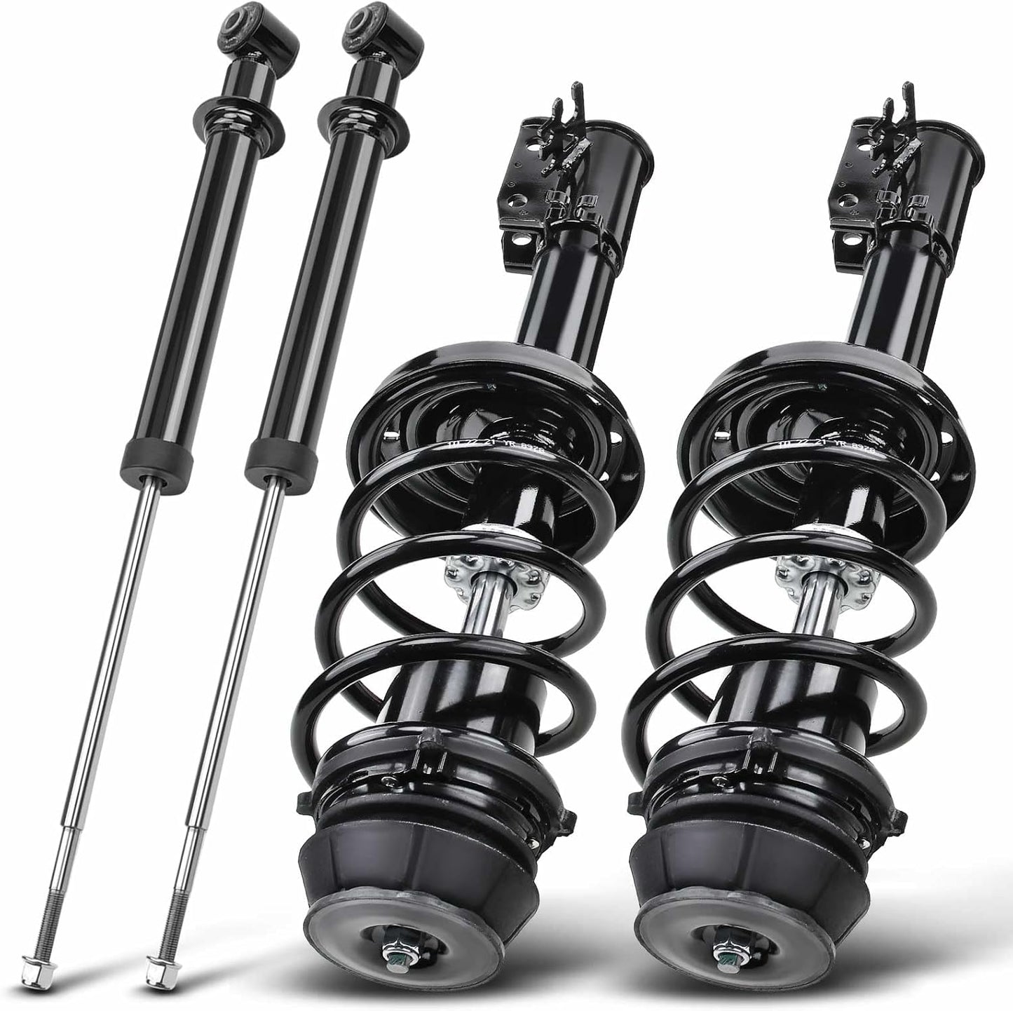 A-Premium Set (4) Front and Rear Complete Strut & Coil Spring Assembly Compatible with Saturn LS LS1 LW1 2000, L100 2001-2002, L200 LW200 2001-2003, L300 2004, Driver and Passenger Side
