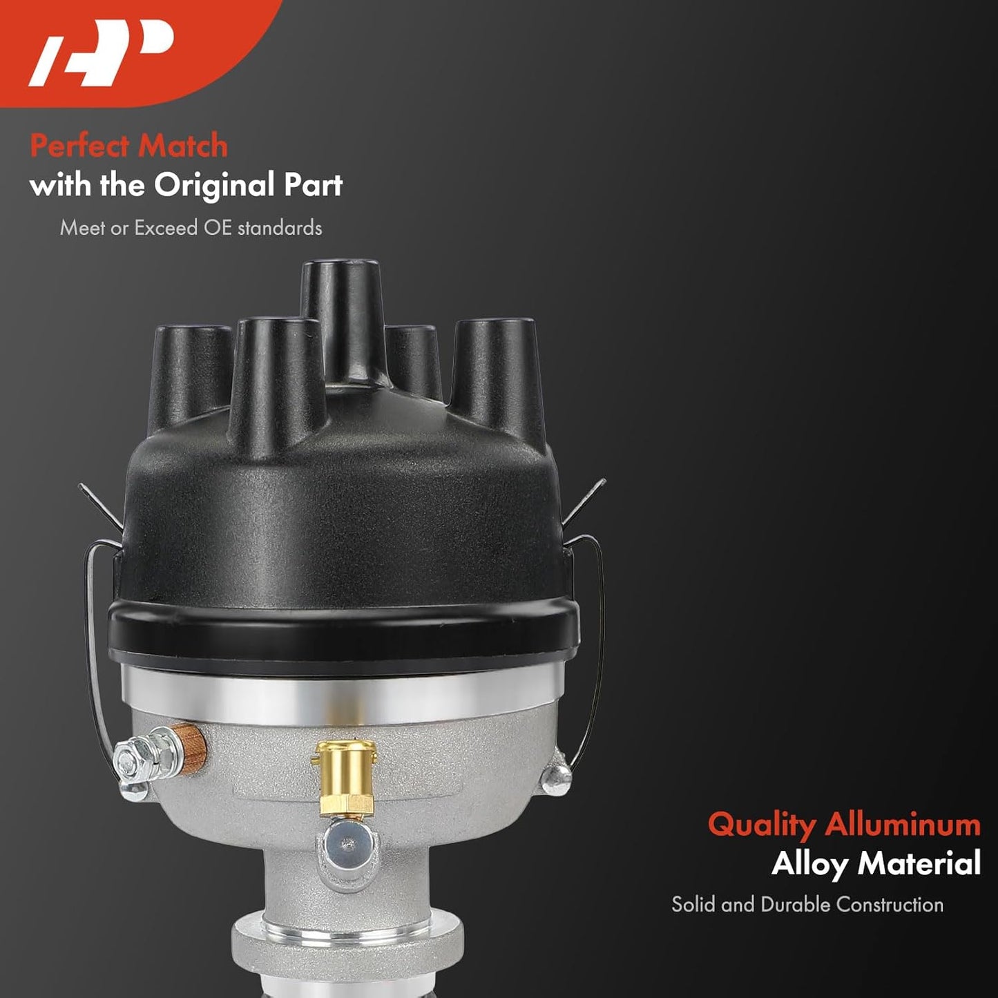 A-Premium Tractor Distributor with Cap and Rotor Compatible with Ford New Holland 500, 501, 600, 601, 700, 701, 800, 801, 900, 901, 2000-4000 4 Cylinder