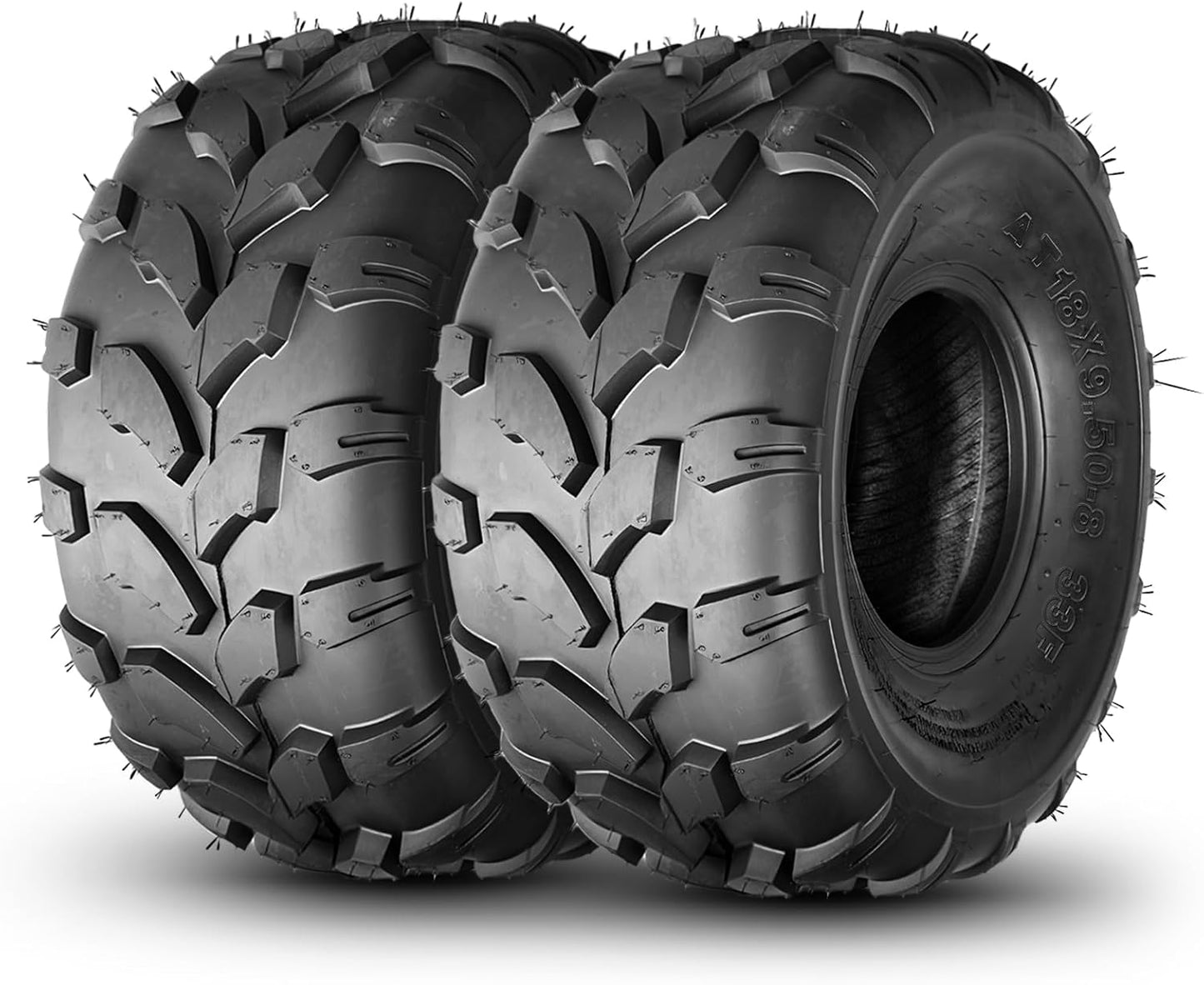 TRIPOWER ATV/UTV Tires 20x10-8 All Terrain 20x10x8 Off-Road Mud Lawn-Mowers Tires, 4 PR, Set of 2