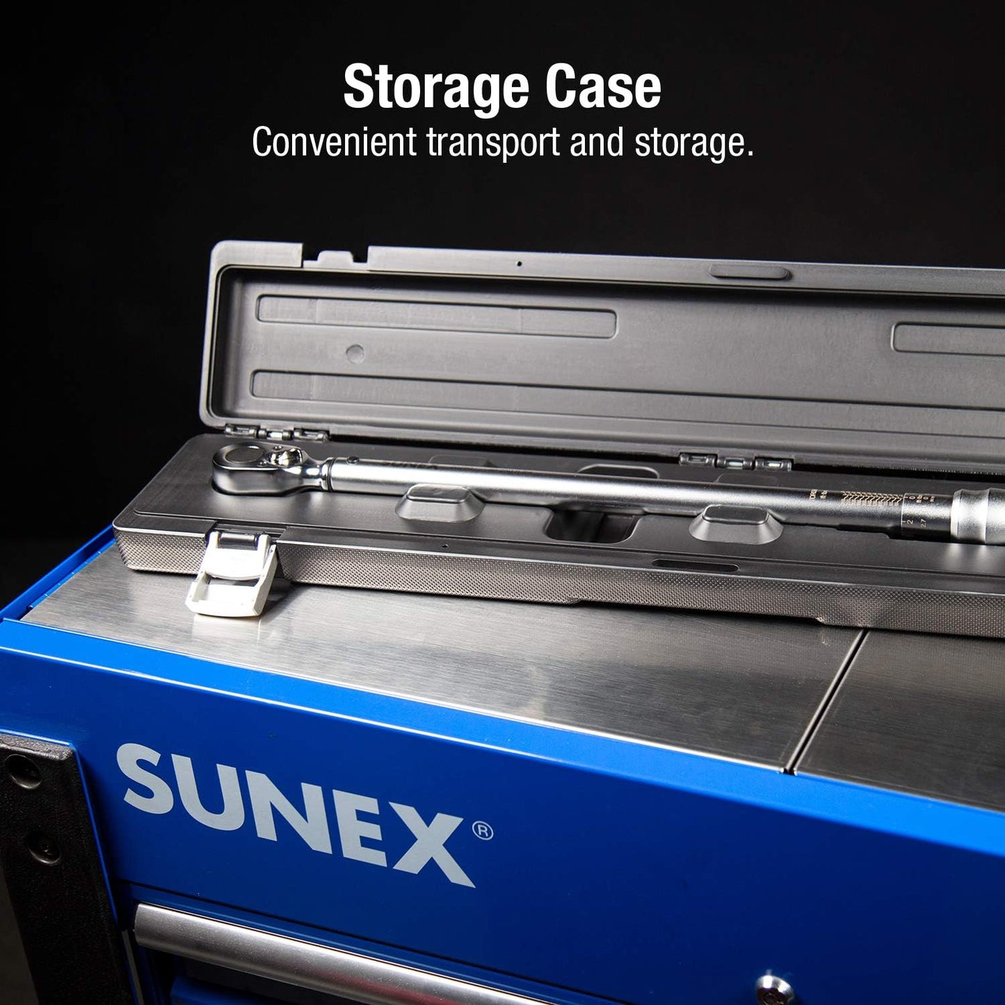 SUNEX TOOLS 20250, 1/2" Drive, 48T Torque Wrench, 30 To 250'-Lb, 48 Tooth Ratcheting Mechanism, Accurate To 3% Clockwise & 6% Counterclockwise, Audible Click, Heat Treated Tube, Aluminum Handle