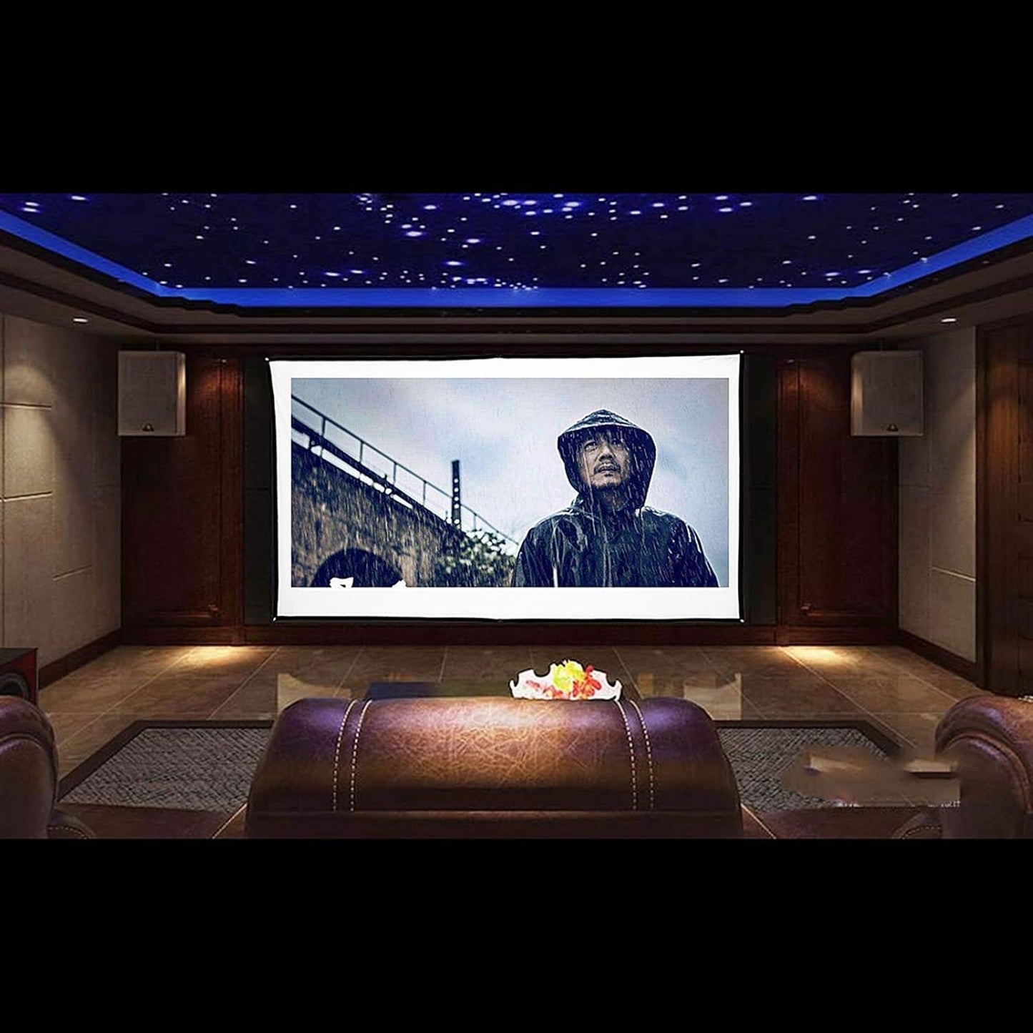 60” 72” 84'' Portable Projector Screen 16:9 White 84 Inch Diagonal Video Projection Screen Foldable Wall Mounted(60 inch)