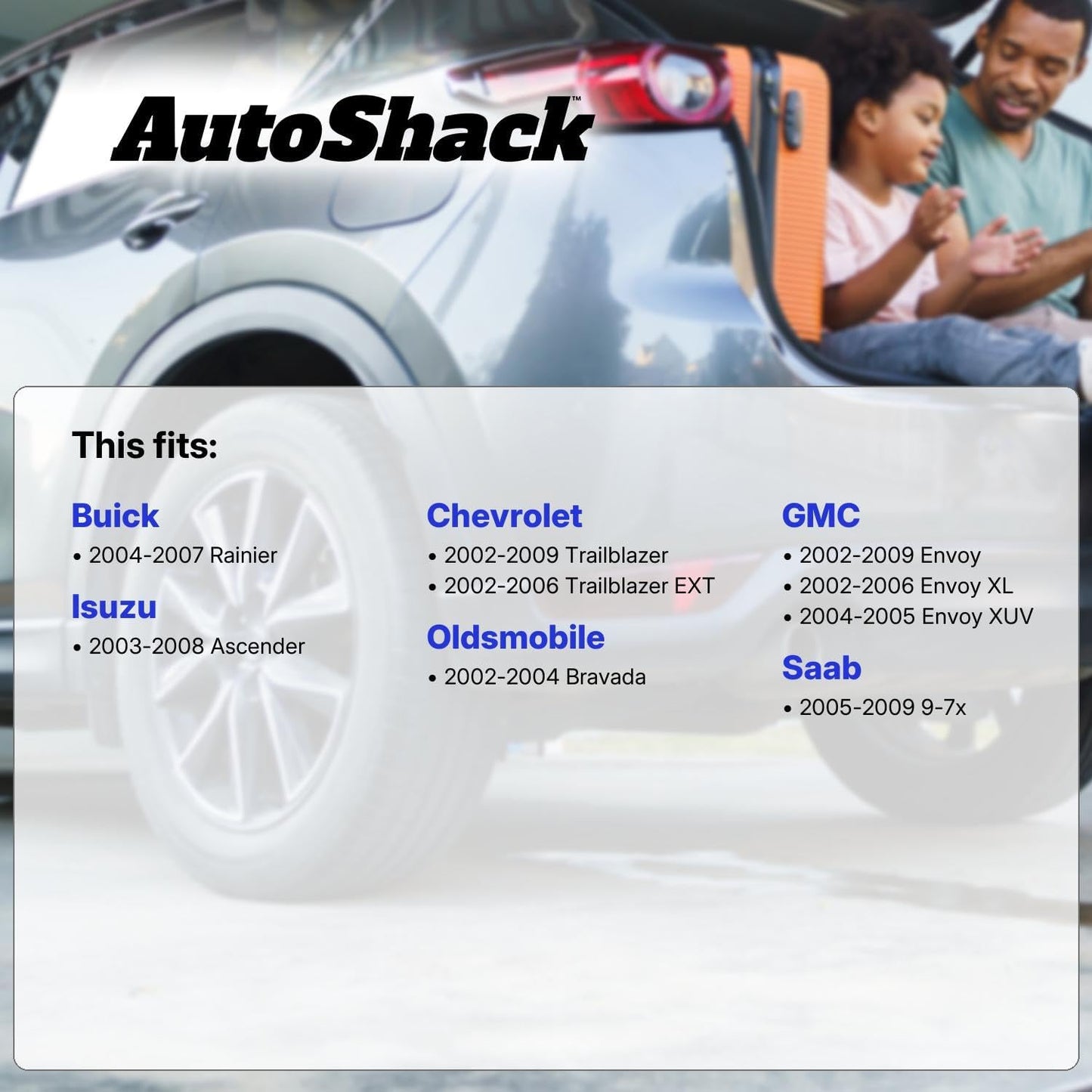 AutoShack Rear Air to Shock Coil Spring Conversion Kit Set Replacement for Chevrolet Trailblazer EXT GMC Envoy XUV Envoy XL Saab 9-7x Buick Rainier Isuzu Ascender Oldsmobile Bravada V8 4WD SCK348G32RK