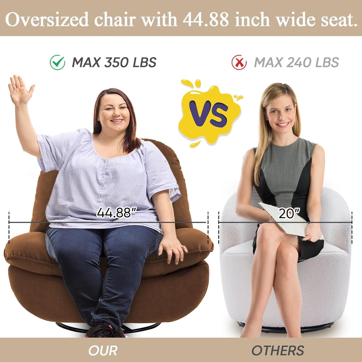 Smart Oversized Electric Recliner Chair, 360° Round Swivel Rocking Glider Rocker for Adults Modern Comfy Ergonomic Chaise Lounge Indoor, Theater Seating Living Room Chairs Reading, Dark Brown Fabric