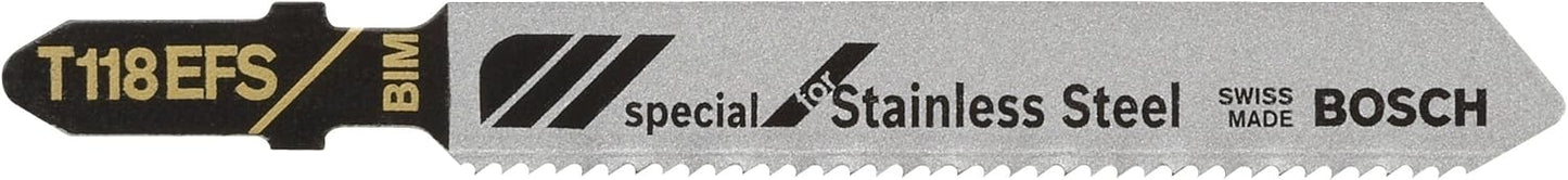 Bosch T318A100 100-Piece 5-1/4 In. 24 TPI Basic for Metal T-Shank Jig Saw Blades