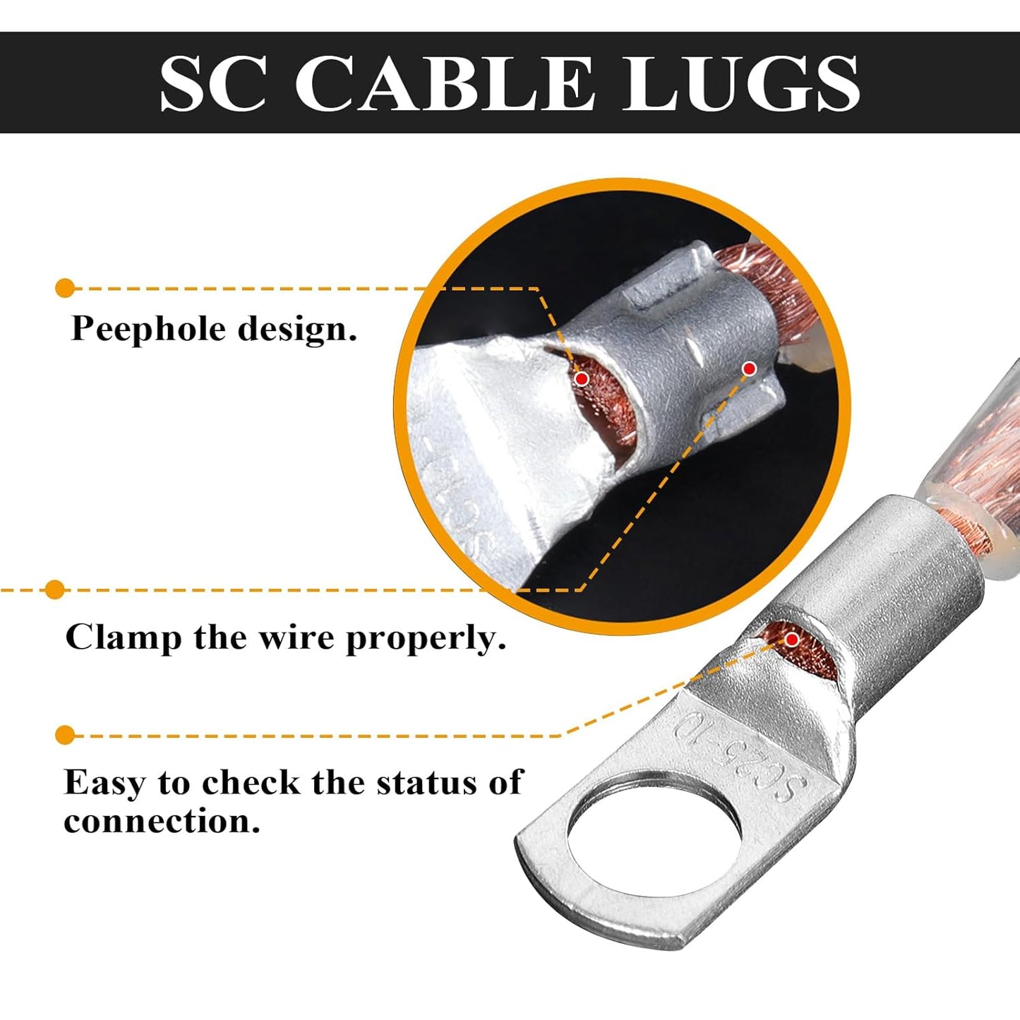 2/0 Gauge Battery Cable (12 Feet Black, 12 Feet Red) - 2/0 AWG CCA Welding Wire with SC Connector Lugs & 3:1 Heat Shrink Tubes for Solar, Car, RV, Truck Cables