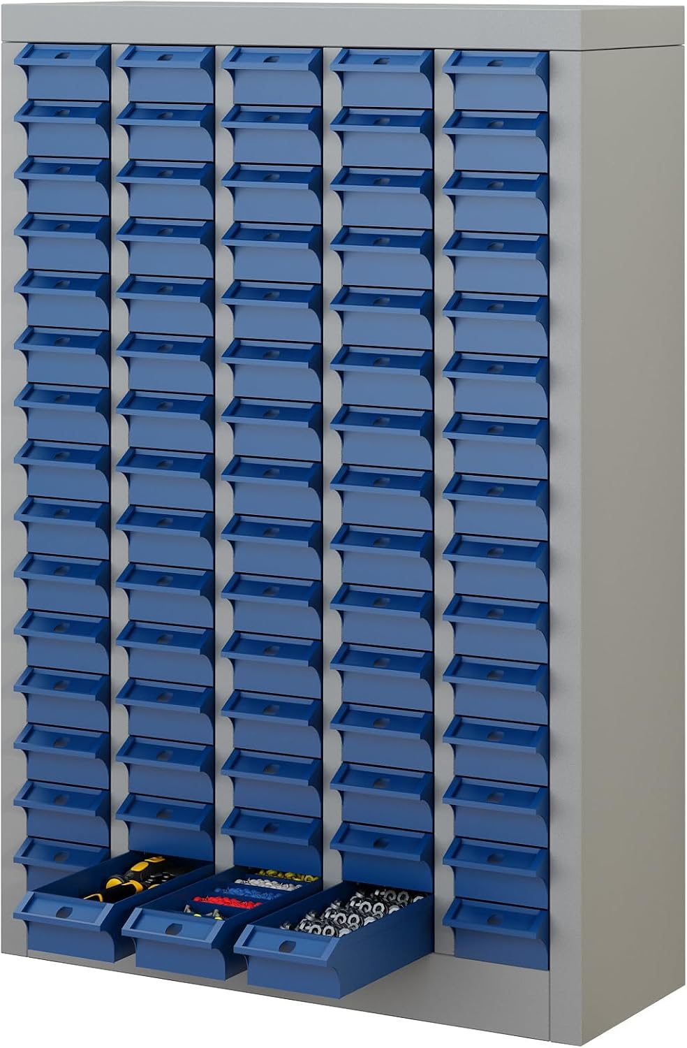 100-Drawer Parts Storage Cabinet – Multi-Purpose Organizer for Screws, Bolts, Nails, Craft Supplies, Legos, Makeup & Tools – Compact Plastic Drawer Unit for Garage, Workshop, Classroom & Home