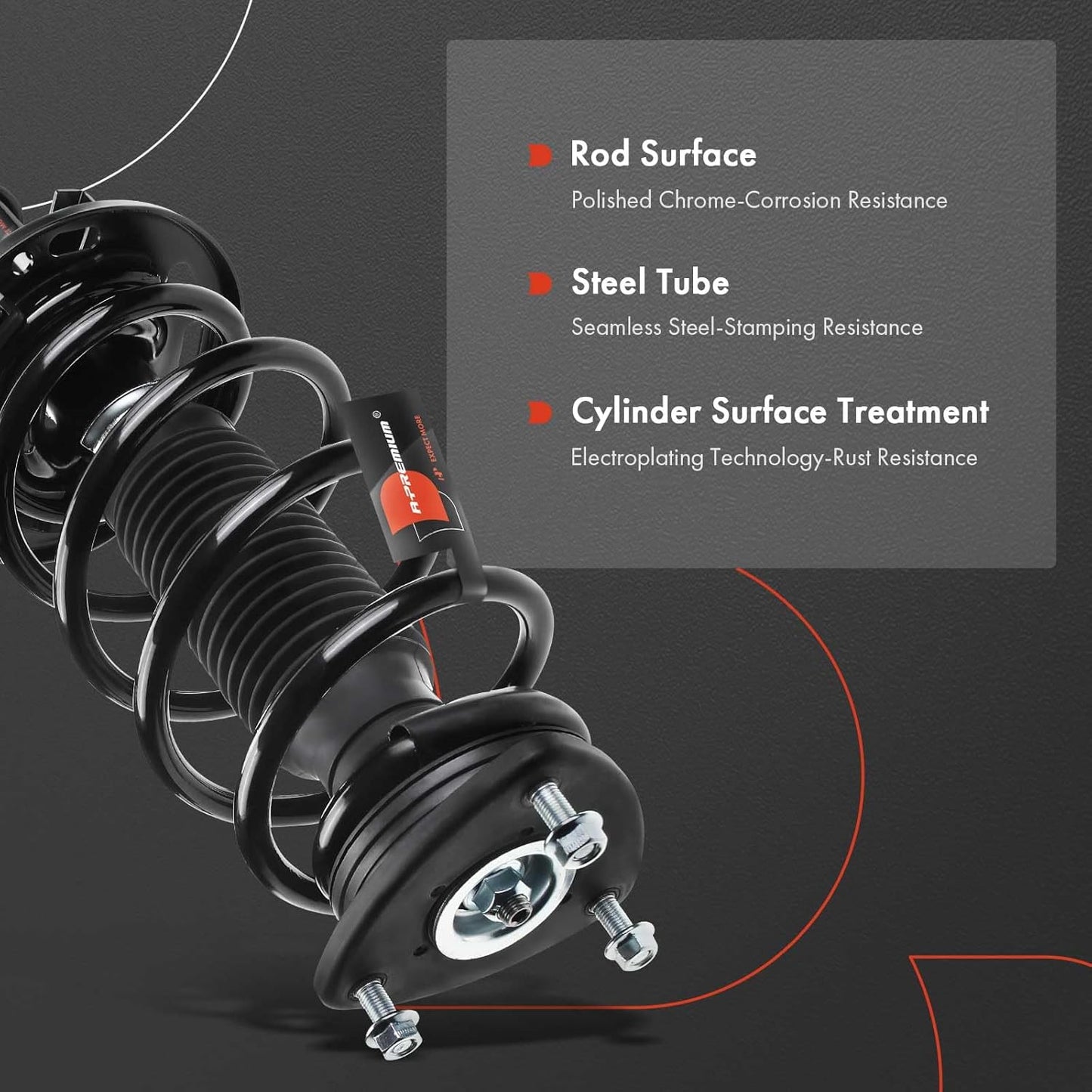 A-Premium Front Complete Strut & Coil Spring Assembly Compatible with Mazda CX-5 2013 2014 2015 2016, FWD, 2-PC Set
