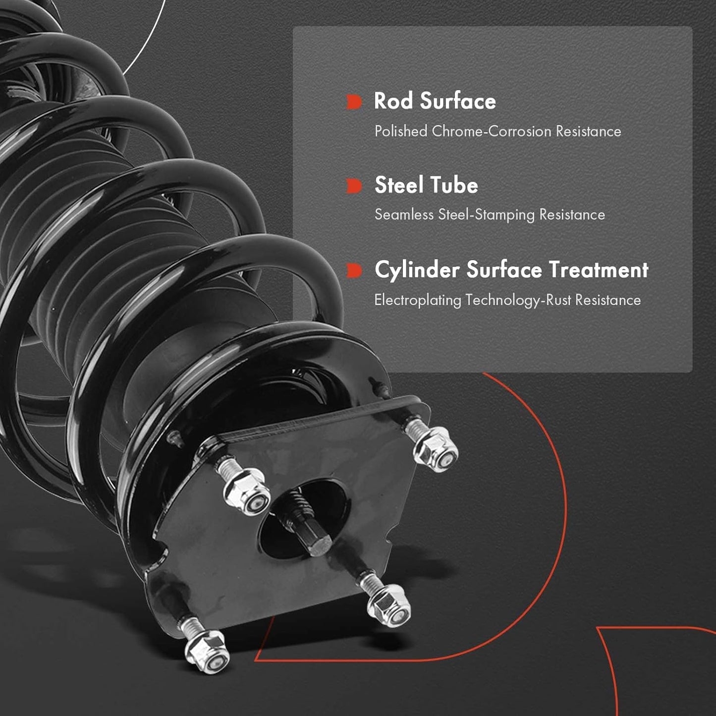 A-Premium Front Pair (2) Complete Strut & Coil Spring Assembly Compatible with Ford Edge 2011-2014 & Lincoln MKX 2011-2015, Driver and Passenger Side