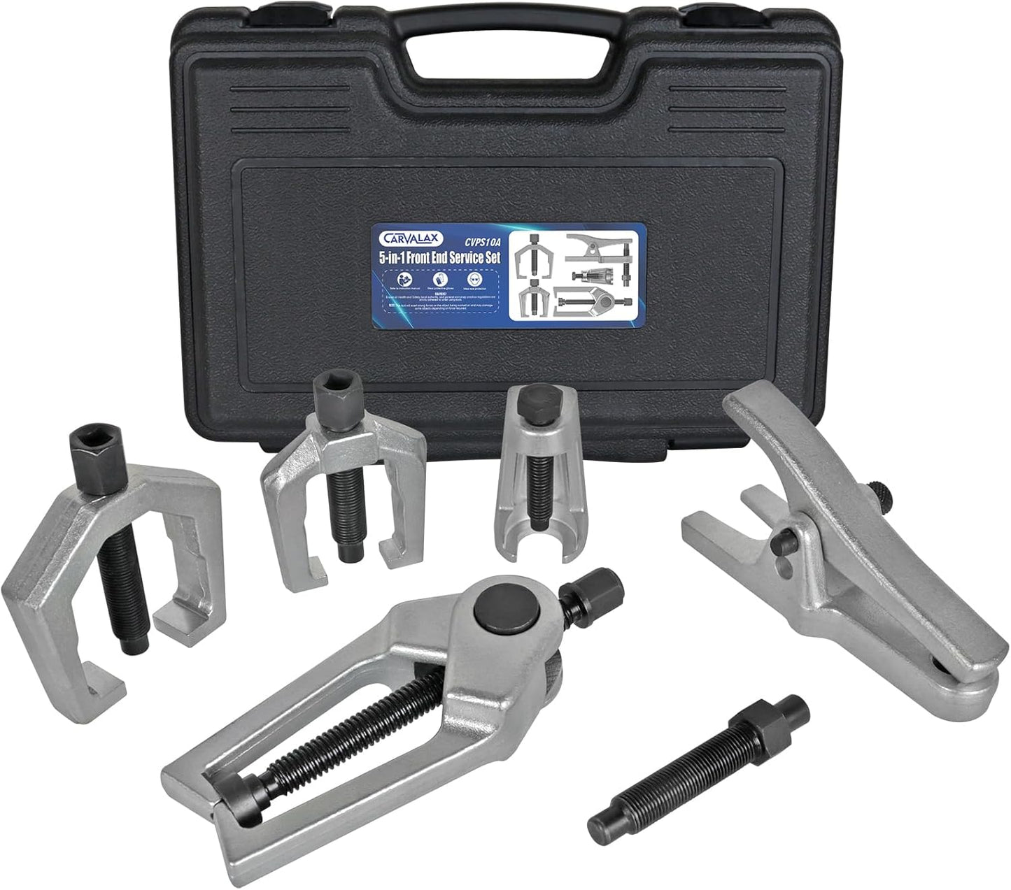 5-in-1 Ball Joint Separator, Front End Service Tool Kit for Tie Rob Removal, Pitman Arm Puller, Cars SUVs Pickup Trucks Automotive Tools w/Storage Case