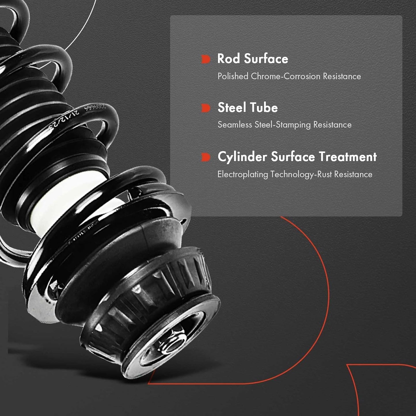 A-Premium Front Pair (2) Complete Strut & Coil Spring Assembly Compatible with Nissan Versa 2012-2019, Versa Note 2014-2019, Driver and Passenger Side