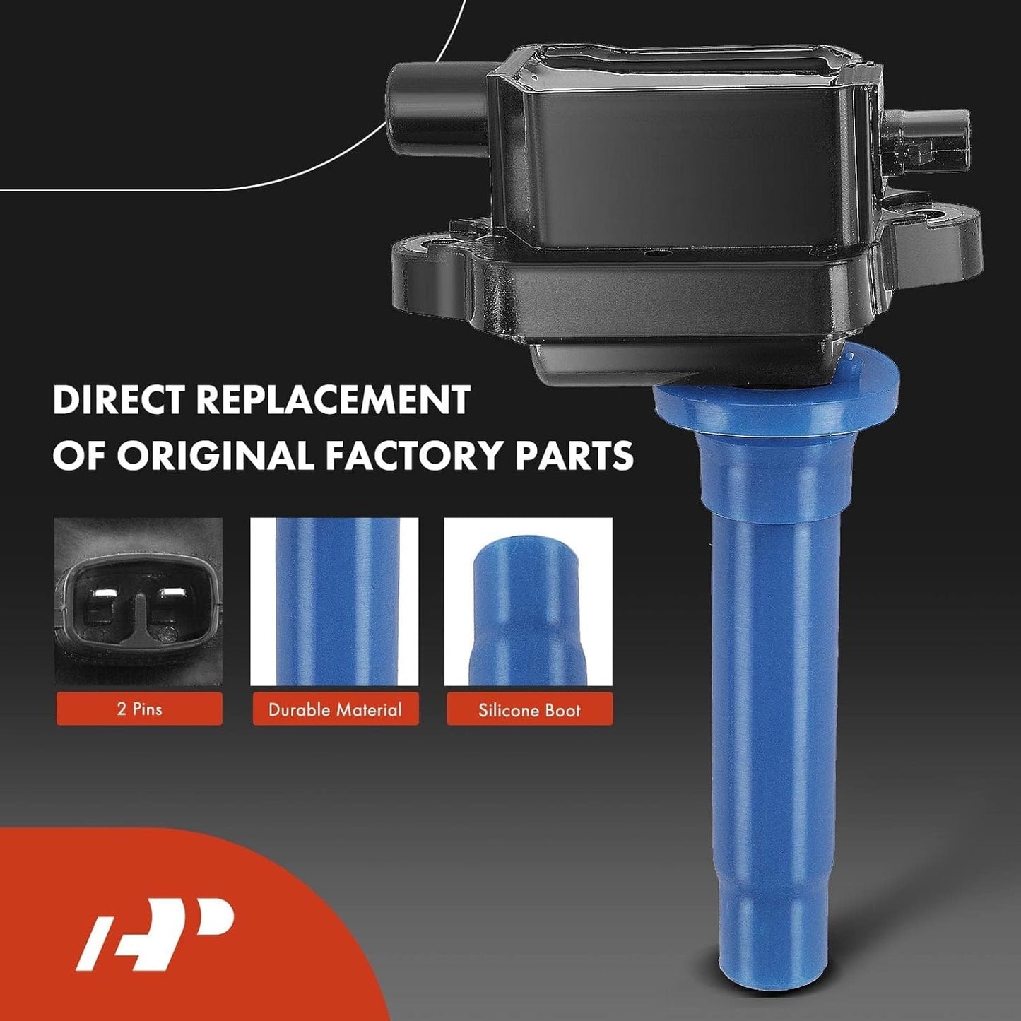 A-Premium Ignition Coils and Spark Plugs Kits Compatible with Kia Sportage 1995-2002 L4 2.0L