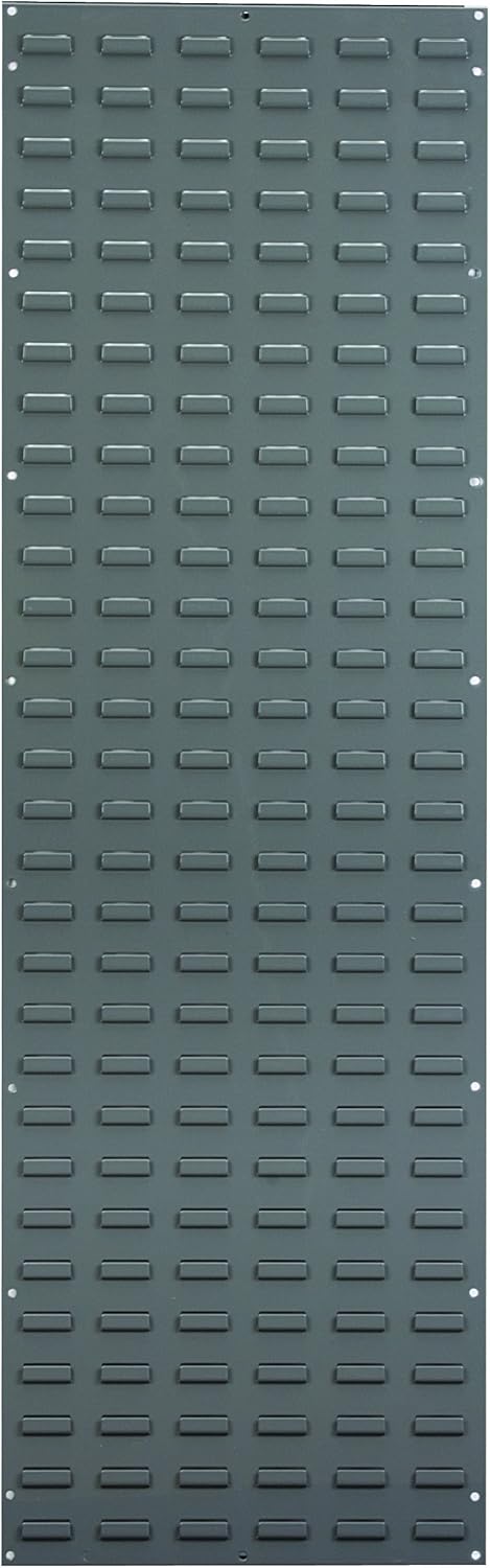 Akro-Mils 30136 Heavy Duty Wall Mount Garage Storage Steel Louvered Panel | Wall Storage Bin Hanging Organizer System for AkroBins, 36-Inch W x 19-Inch H, 4 Pack, Grey