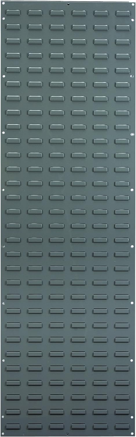 Akro-Mils 30161 Heavy Duty Wall Mount Garage Storage Steel Louvered Panel | Wall Storage Bin Hanging Organizer System for AkroBins, 36-Inch W x 61-Inch H, Beige, Single