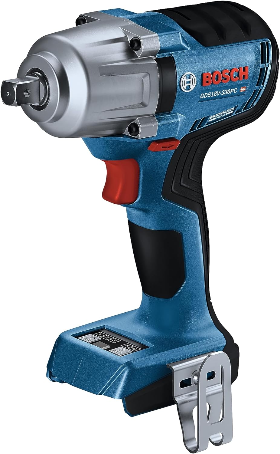 BOSCH GDS18V-330CN 18V Brushless Cordless Connected-Ready 1/2 In. Mid-Torque Impact Wrench with Friction Ring and Thru-Hole (Bare Tool)