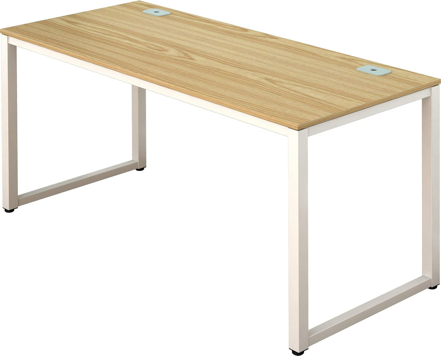 SHW 55-Inch Commercial-Grade Office Computer Desk, White