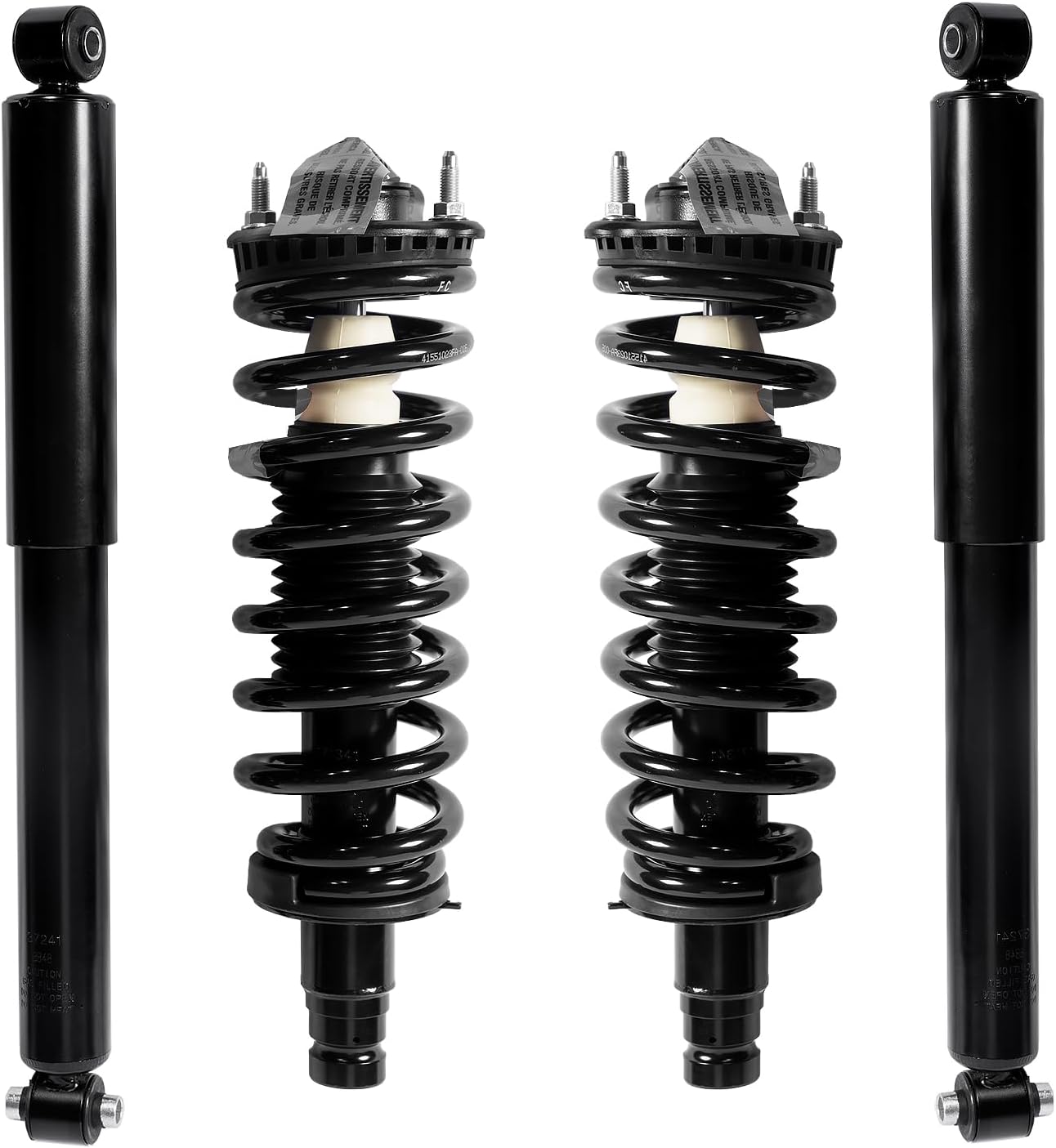 4PCS Front & Rear Strut Assembly Fits for Jeep Liberty 2002-2012, for Dodge Nitro 2007-2011 Shock Absorbers Replacement 171577L 171577R 437203