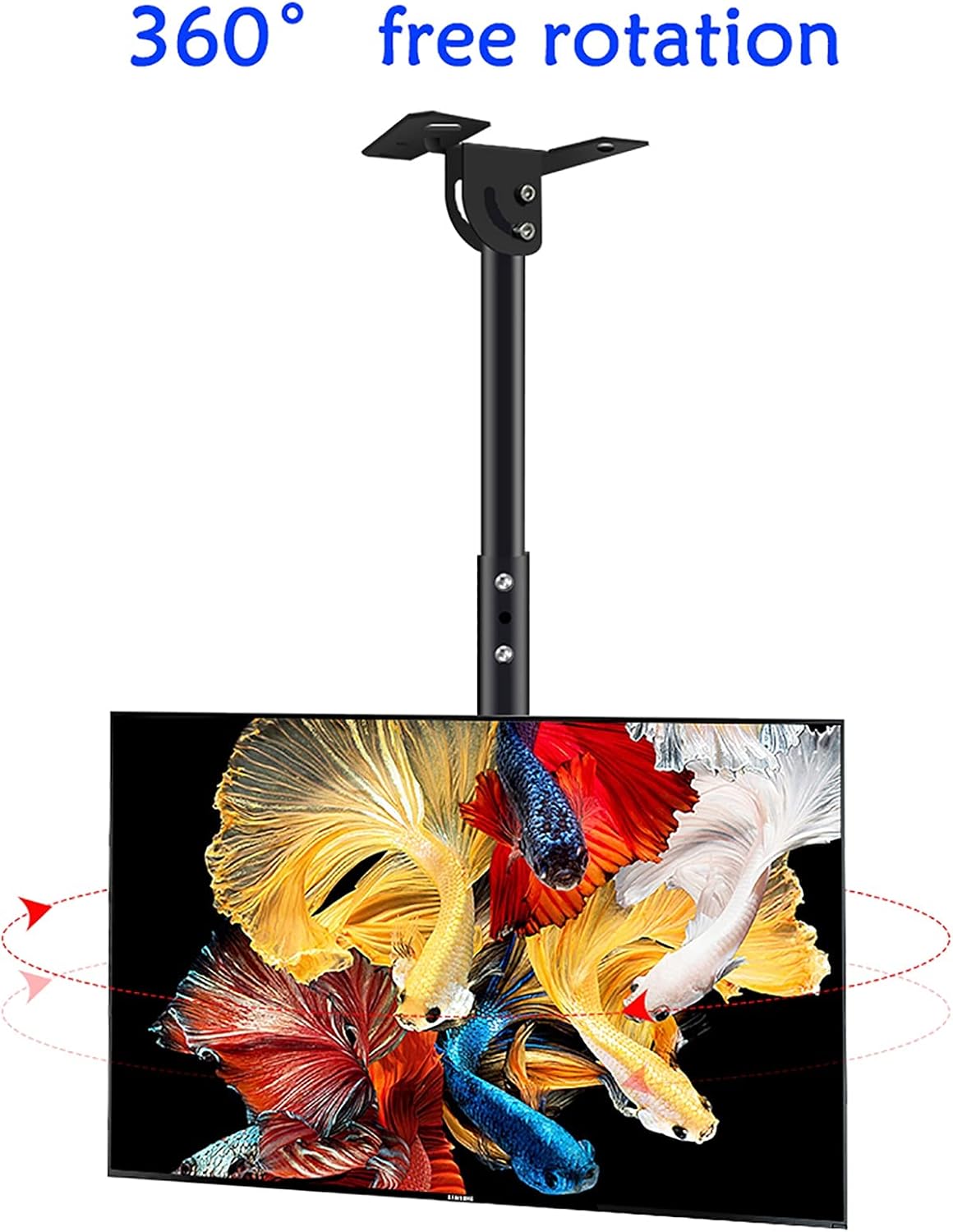 TV Stand,tv Wall Mount Adjustable Heigh Ceiling TV Mount Bracket, 90° Tilt TV Bracket, for Most 19-55 Inch LED Sn Display