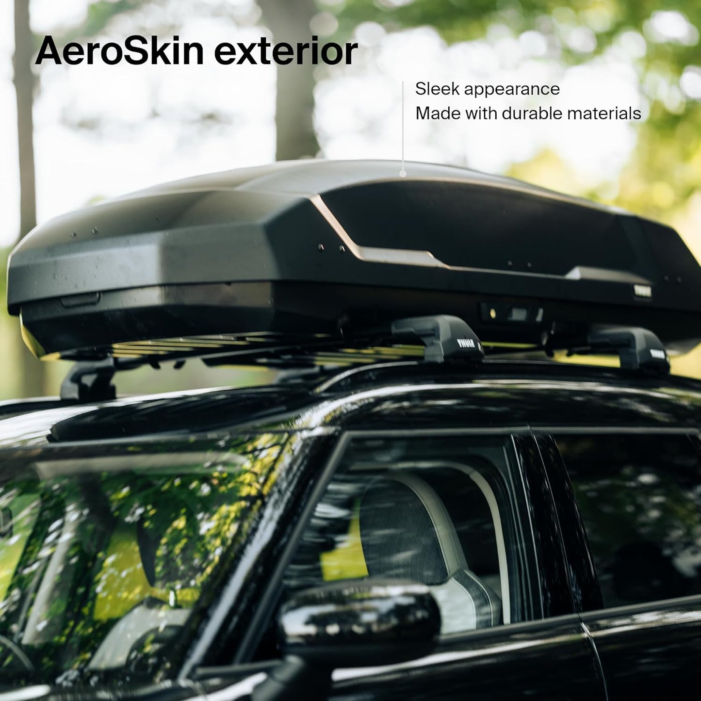 Thule Force 3 - Size XL - 18 cu ft - Aerodynamic roof Mounted Box - Dual-Sided Opening with Locks - Tool-Free Install - Weatherproof Design - for SUVs, Trucks, Cars, EVs and More