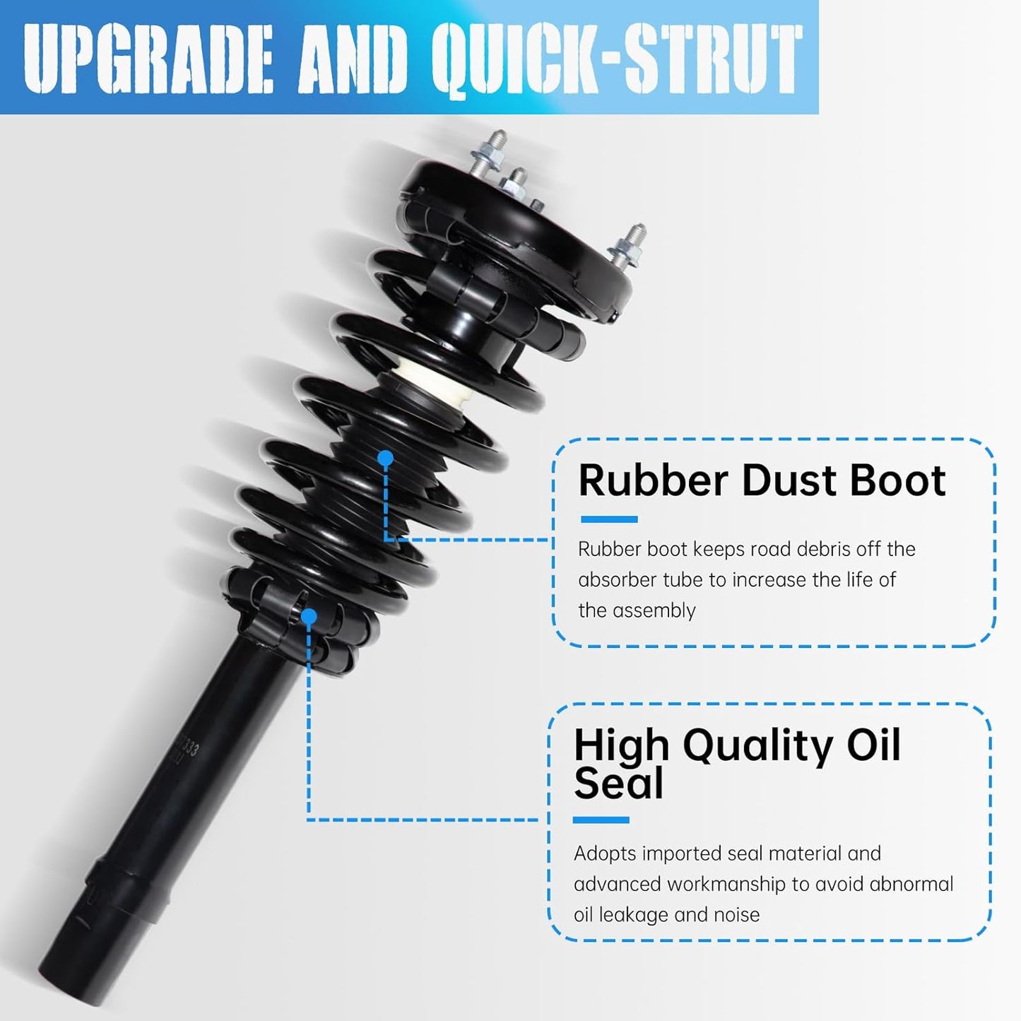 TRIBLE SIX Front Struts Assembly w/Coil Spring Shock Absorbers Replacement for Hyundai Azera Sonata 2006-2011 Suspension Kit 172281(Set of 2)