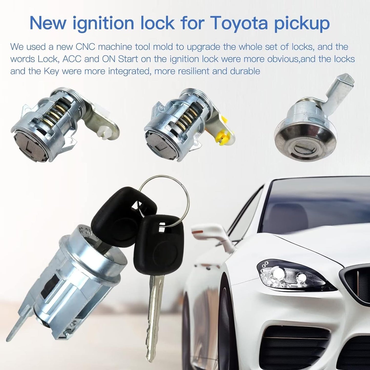 6905860041 D2191608 Ignition Door Locks Gas Lock With 2 Keys Replacement for Toyota Pickup Truck 1992-1995 Car Lock