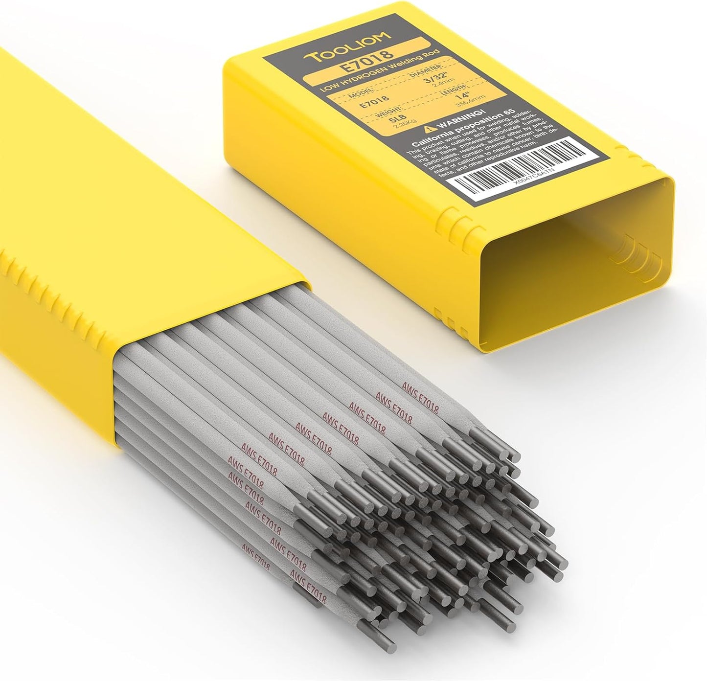 TOOLIOM E7018 Low Hydrogen Welding Rod 1/8" 10LB Carbon Steel Stick Electrodes