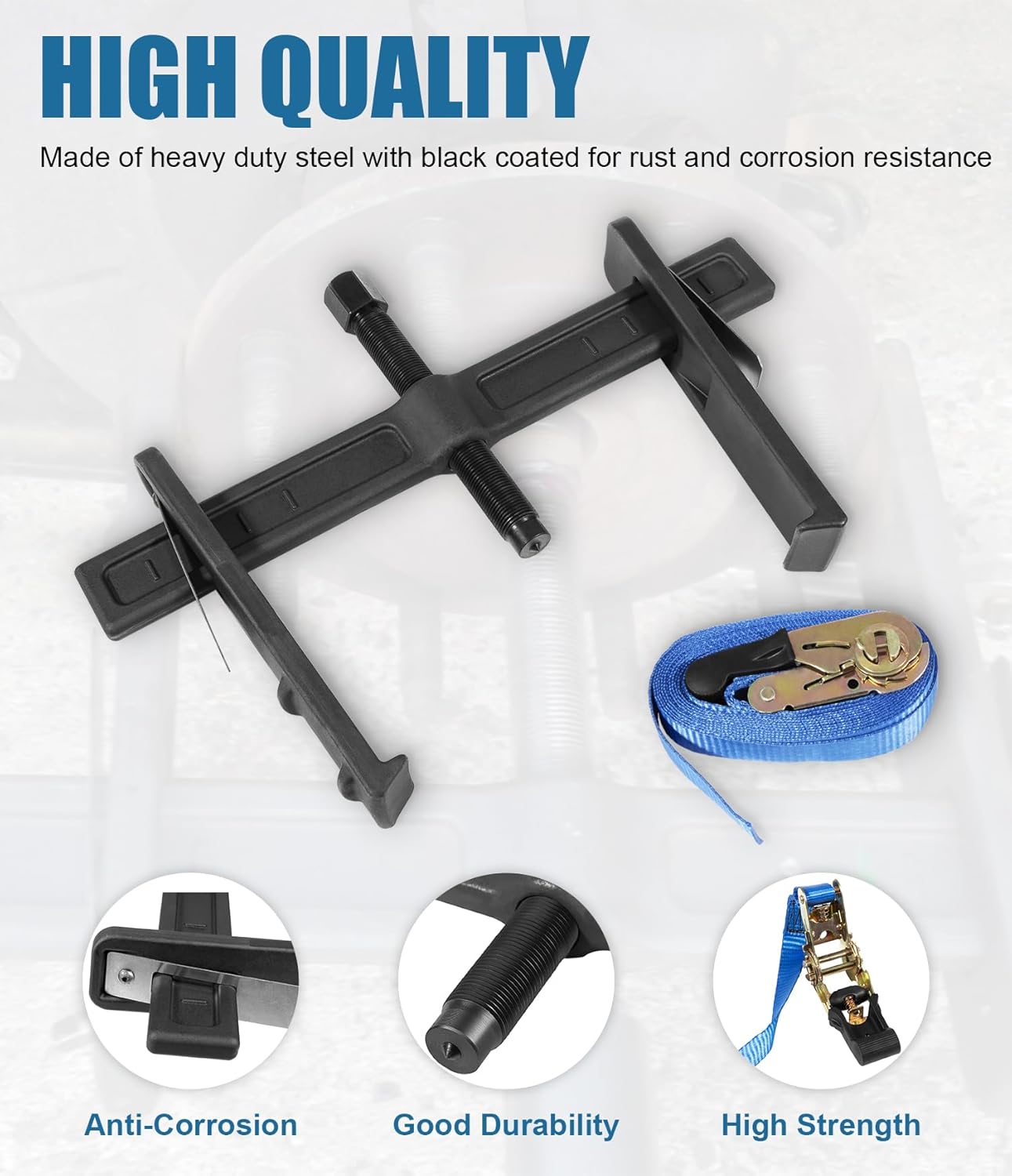 6980 Drum and Rotor Puller, Drum Brake Hub Puller for Removing Hub Drums, Rotors, Drive Wheels, Gears, Flywheels, Pulleys