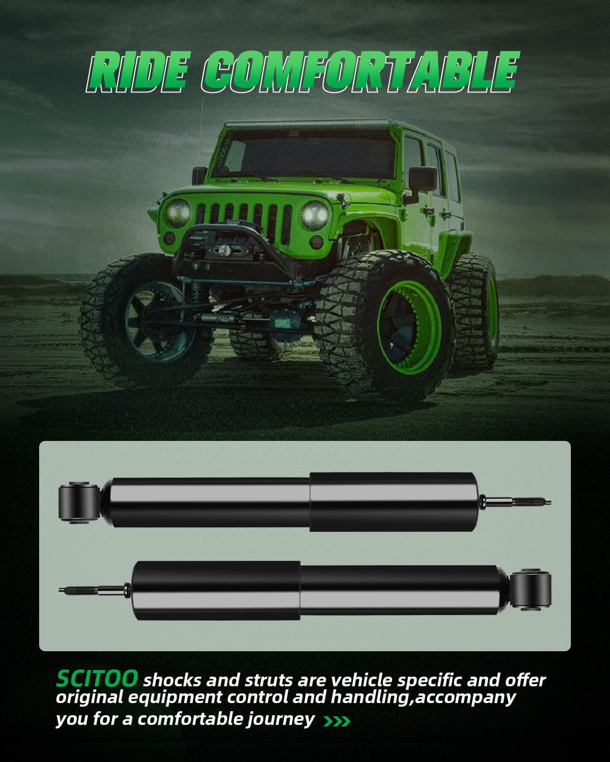Shocks,SCITOO Front Gas Struts Shock Absorbers Fit for 1997 1998 1999 2000 2001 2002 2003 2004 for Dodge Dakota, 1998 1999 2000 2001 2002 2003 for Dodge for Durango 344049 37220 Set of 2