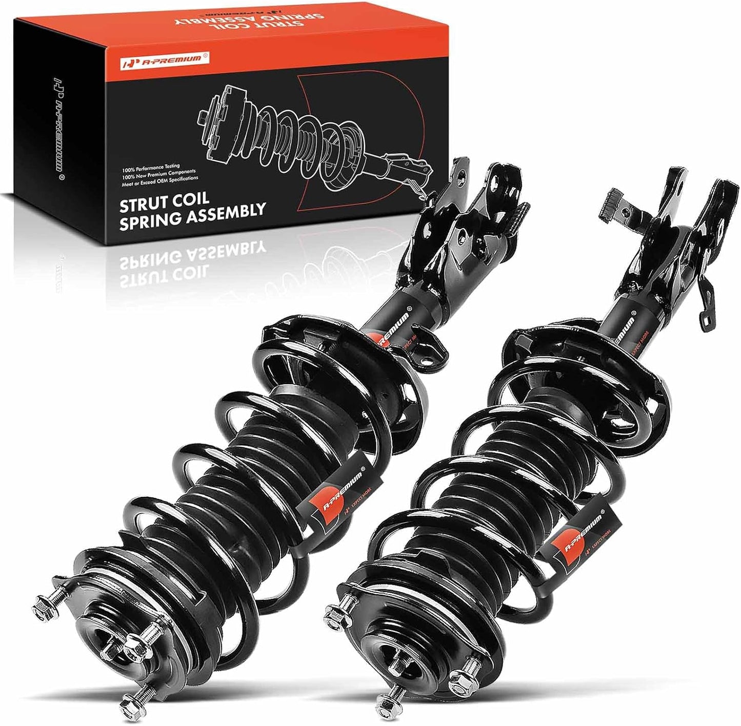 A-Premium Front Shock Complete Strut & Coil Spring Assembly Compatible with Honda Civic 2012 2013 1.8L Coupe, 2-PC Set