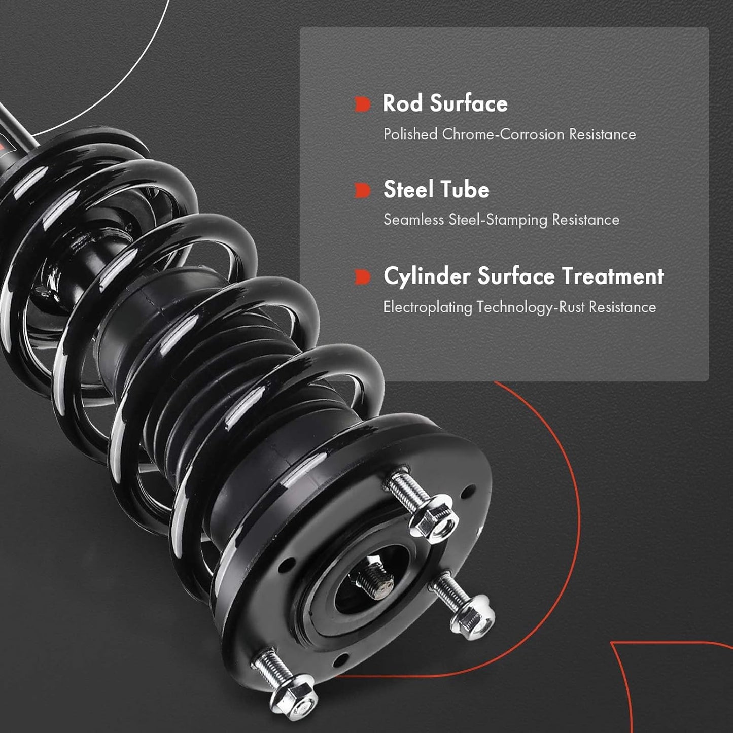 A-Premium Front Strut and Coil Spring Assembly Compatible with Lexus IS250 2006-2013, IS350 2011-2013, AWD, Sedan, 2-PC Set