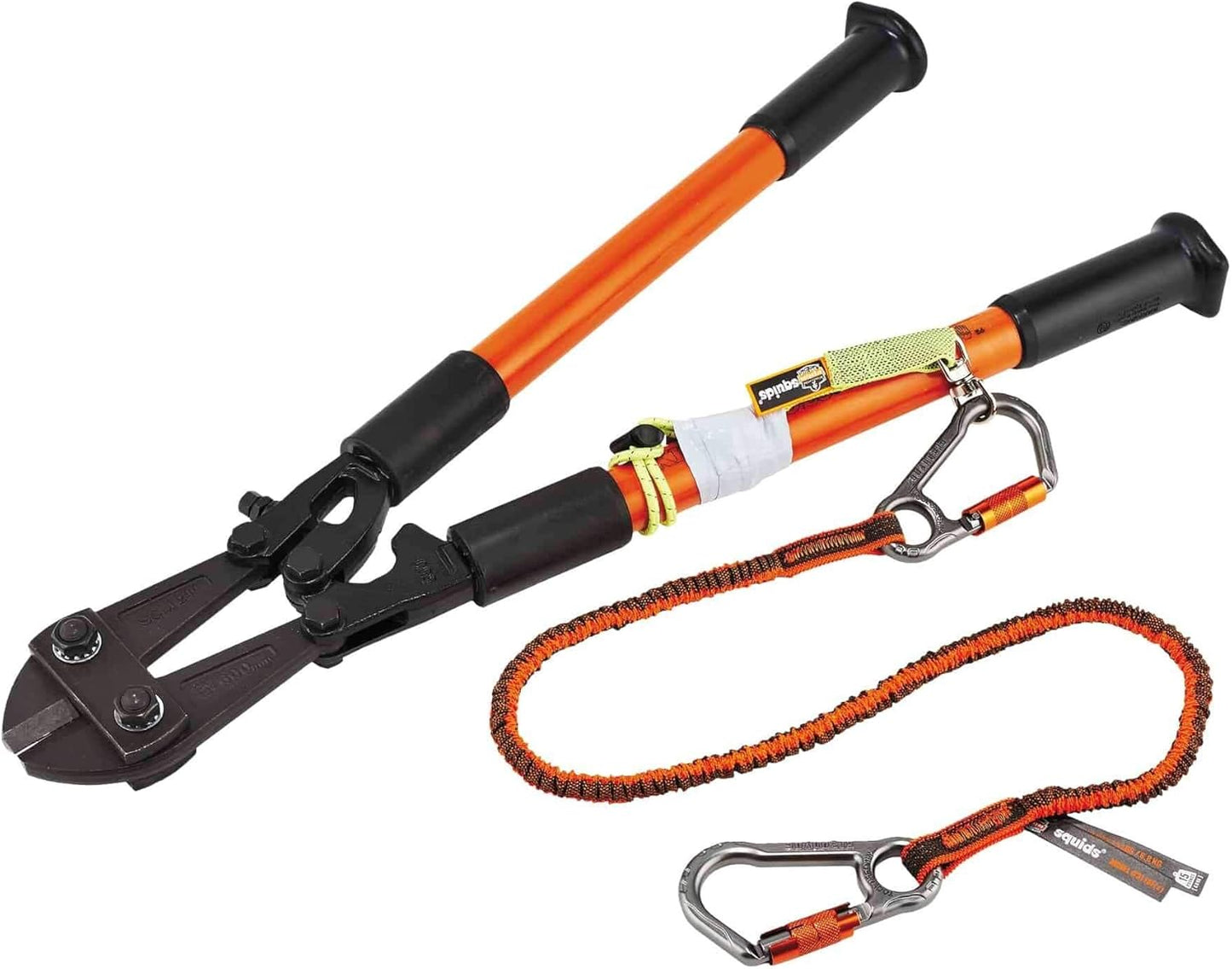 Tool Tethering Kit for Iron/Steel Workers, Includes Tool Lanyards and Attachments for Spud Wrenches to Sleever Bars, Ergodyne Squids 3186