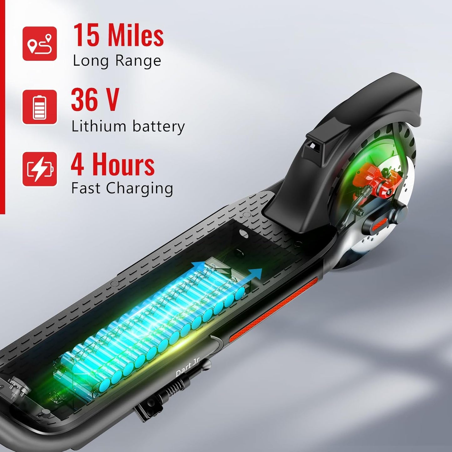SISIGAD Electric Scooter Adults Peak 500W Motor, 8.5" Solid Tires, 19Mph Speed, Long Miles Range, Scooters for Adults, Foldable E-Scooter for Commuting with Double Braking System, APP Control