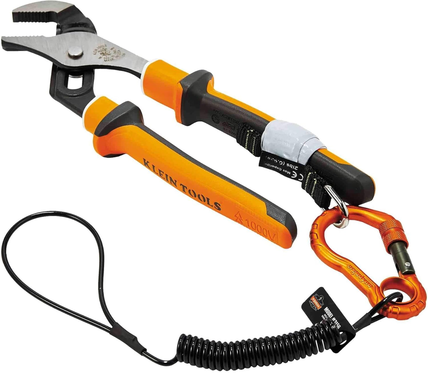 Tool Tethering Kit for Iron/Steel Workers, Includes Tool Lanyards and Attachments for Spud Wrenches to Sleever Bars, Ergodyne Squids 3186