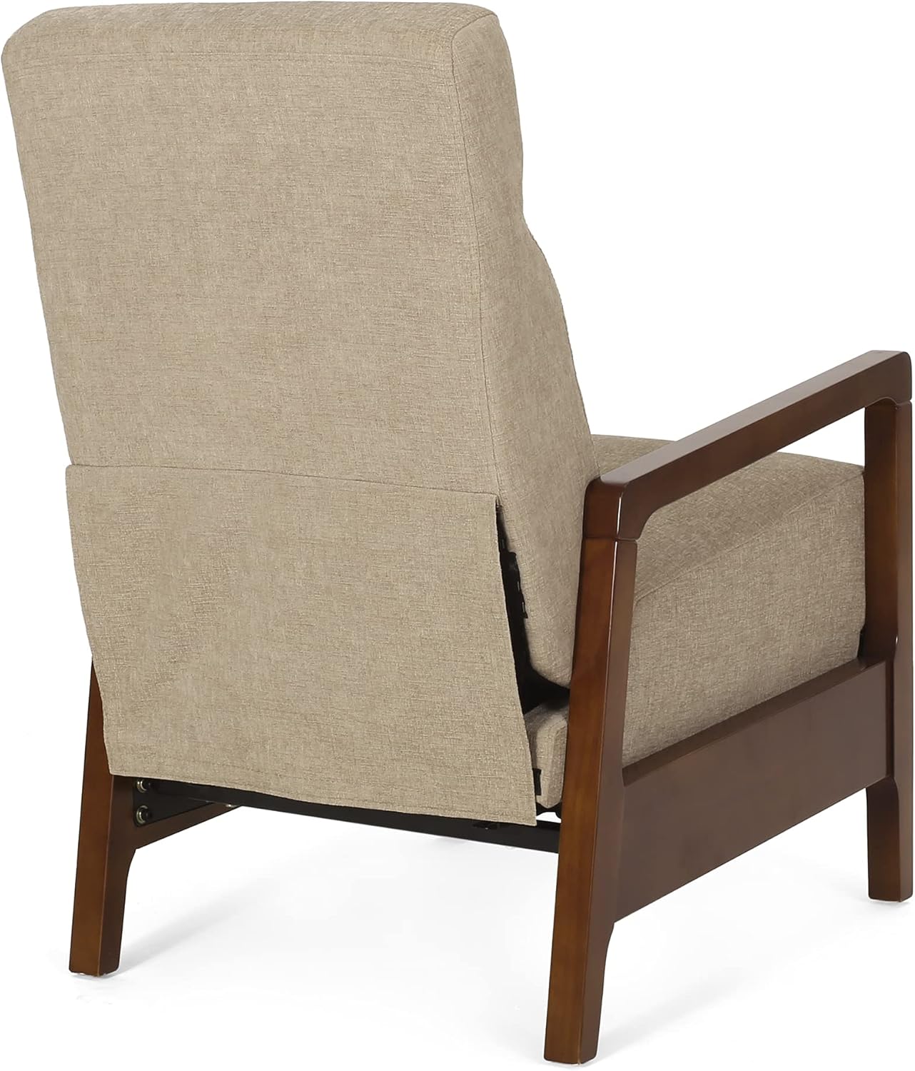 Christopher Knight Home Recliner Chair, Club Recliner, Reclining Single Sofa, Upholsterd Armchair, Lounge Chair with Adjustable Backrest, Reading Chair for Living Room, Home Rest, Office, Sand