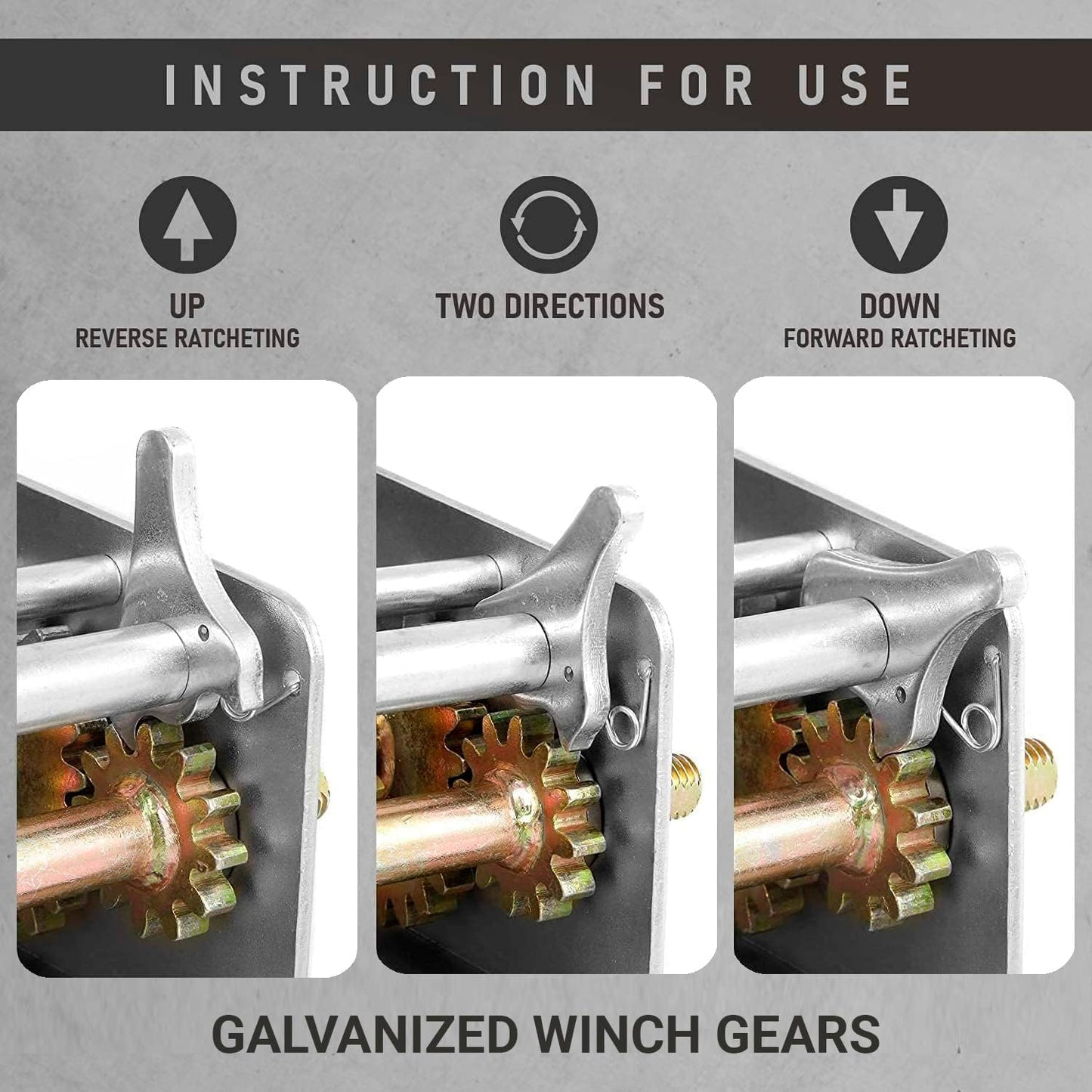 Trailer Winch – Durable Hand Crank – 3500 lbs Hand Winch with Cable - Boat Trailer Cable, Heavy Duty Rope Crank for Trailer, Boat or ATV Towing