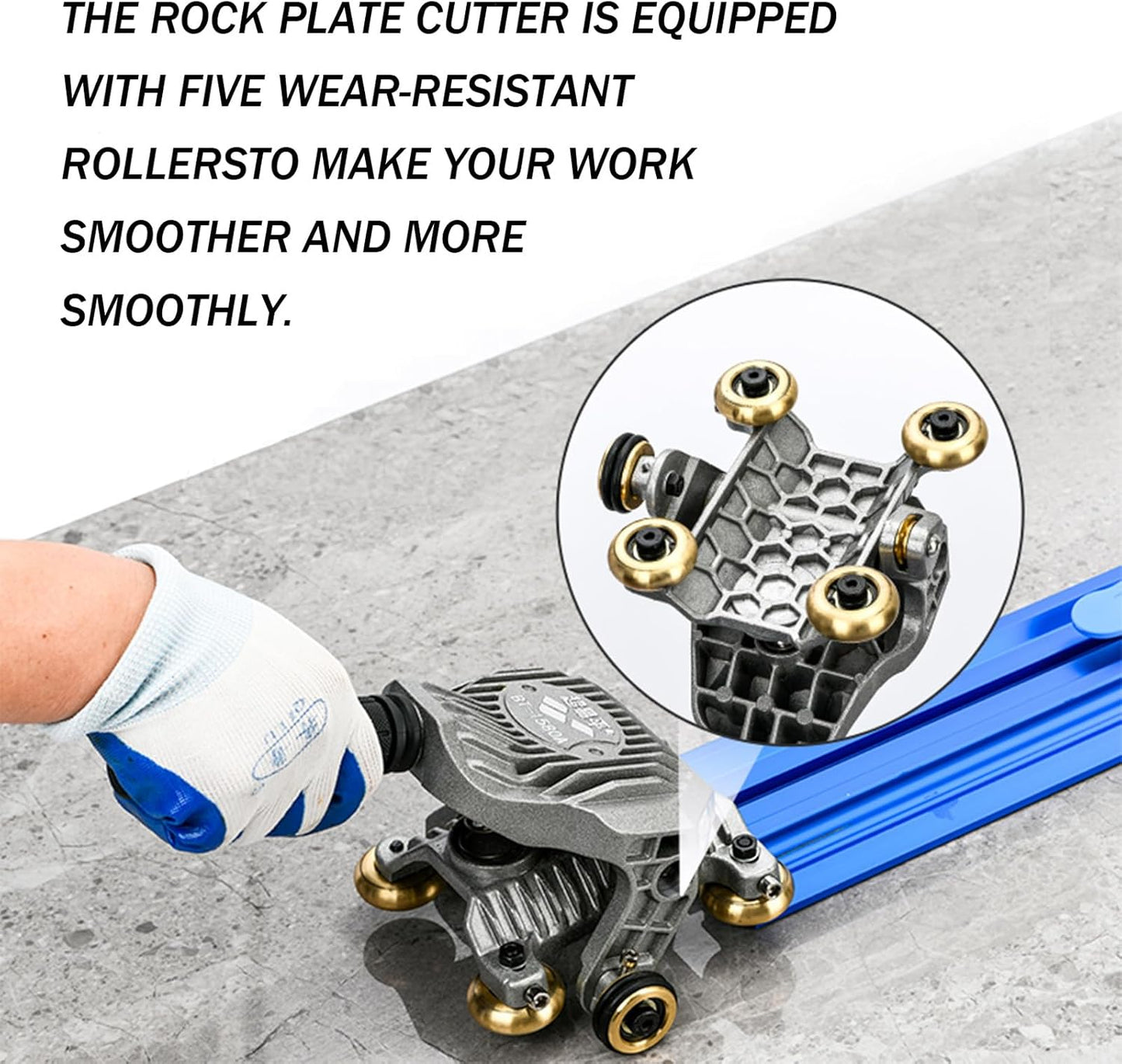 Tile Cutting Tool - Cutter Ceramic,Manual Tile Saw Accurate Tile cutting Tool for Up to 87in.With Carbide Cut-Off Wheels, Non-Slip Feet, Durable Rails for Professional Installers or Beginners