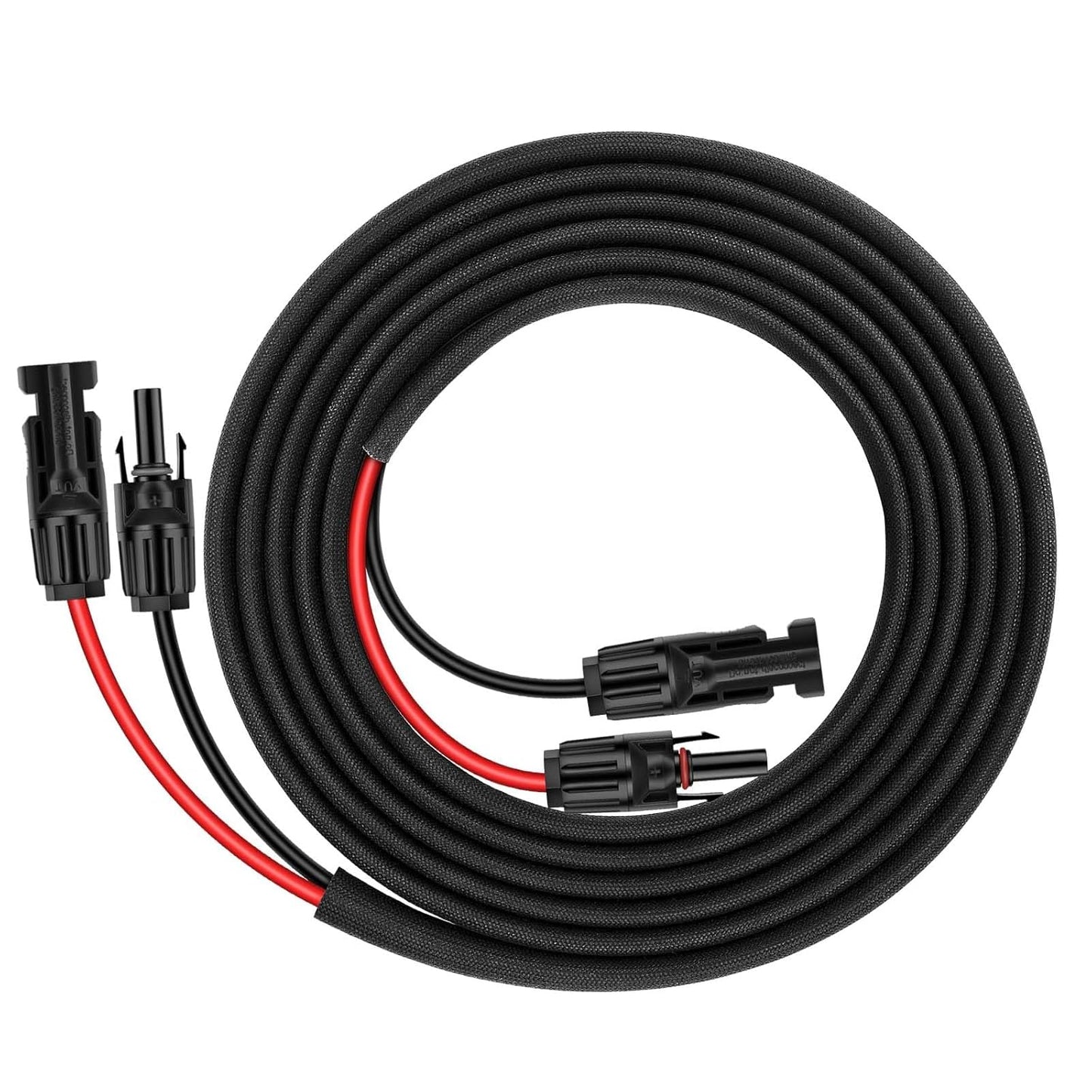50FT 10AWG Solar Panel Extension Cable with Female and Male Connectors, Solar Cable for Solar Panels, Charge Controllers and Solar Generator (10AWG, 50FT)