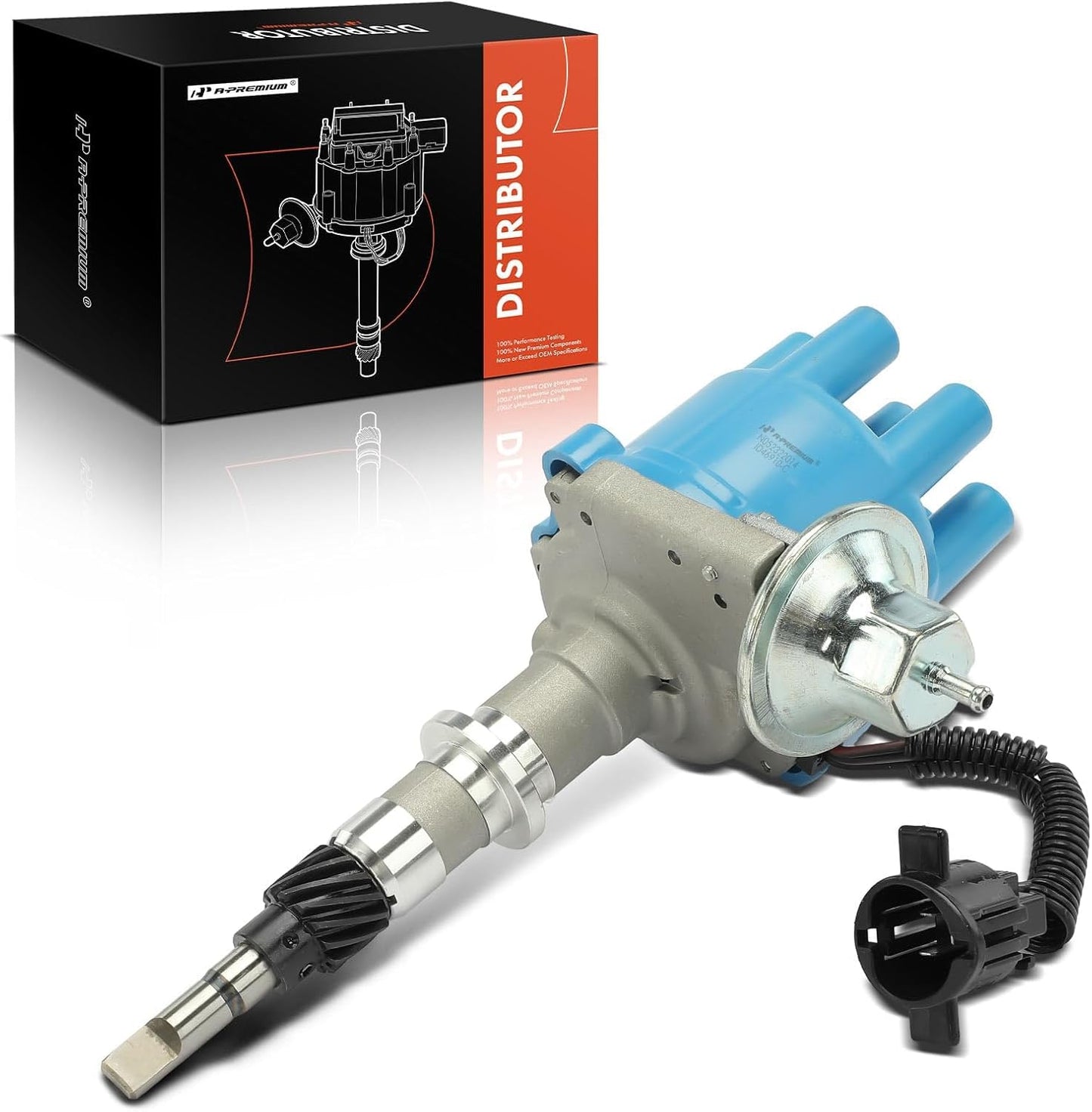 A-Premium Ignition Distributor with Cap and Rotor Compatible with Jeep Grand Cherokee, Cherokee 1994-1997, Wrangler 1994-1995 1997, 4.0L