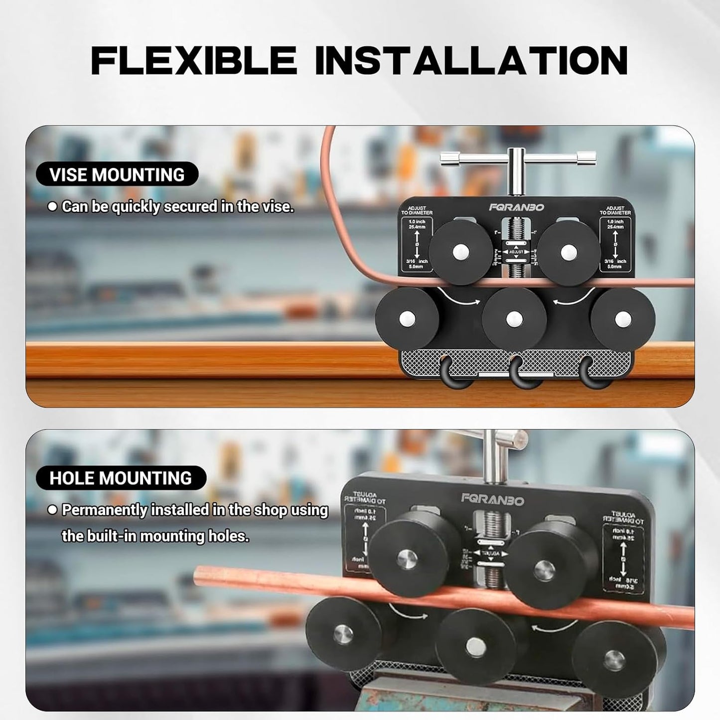 Tubing Straightener, Brake Line Straightener, Tube Straightener for 3/16" - 1.0" Diameters, Fuel Line and Aluminum, Copper, Stainless Steel Tubing