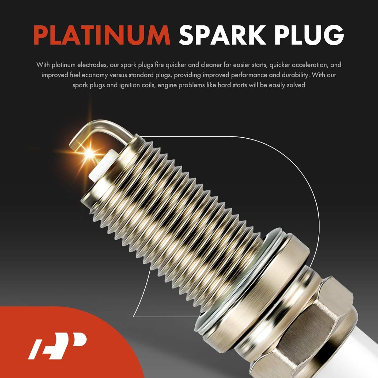 A-Premium 1x Ignition Coil Pack and 6x Iridium Spark Plugs Compatible with Cadillac Catera 1997-1998, 3.0L, Replace# 1208075, 90541062