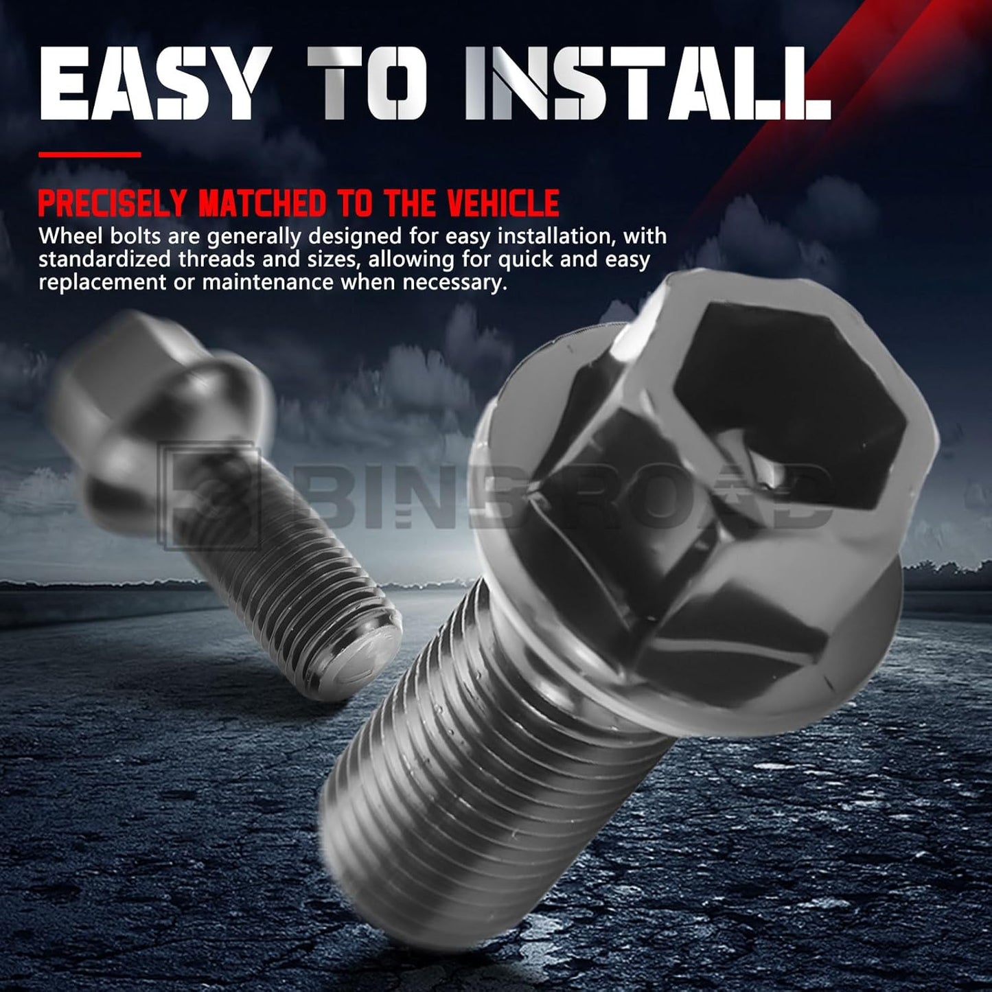 20Pcs M14 x 1.5 Wheel Lug Bolts Nuts 0009908307 Compatible with Mercedes Benz C300 E350 CLA250 GL350 ML350 SLK350 W204 W211 C209 W164 W251