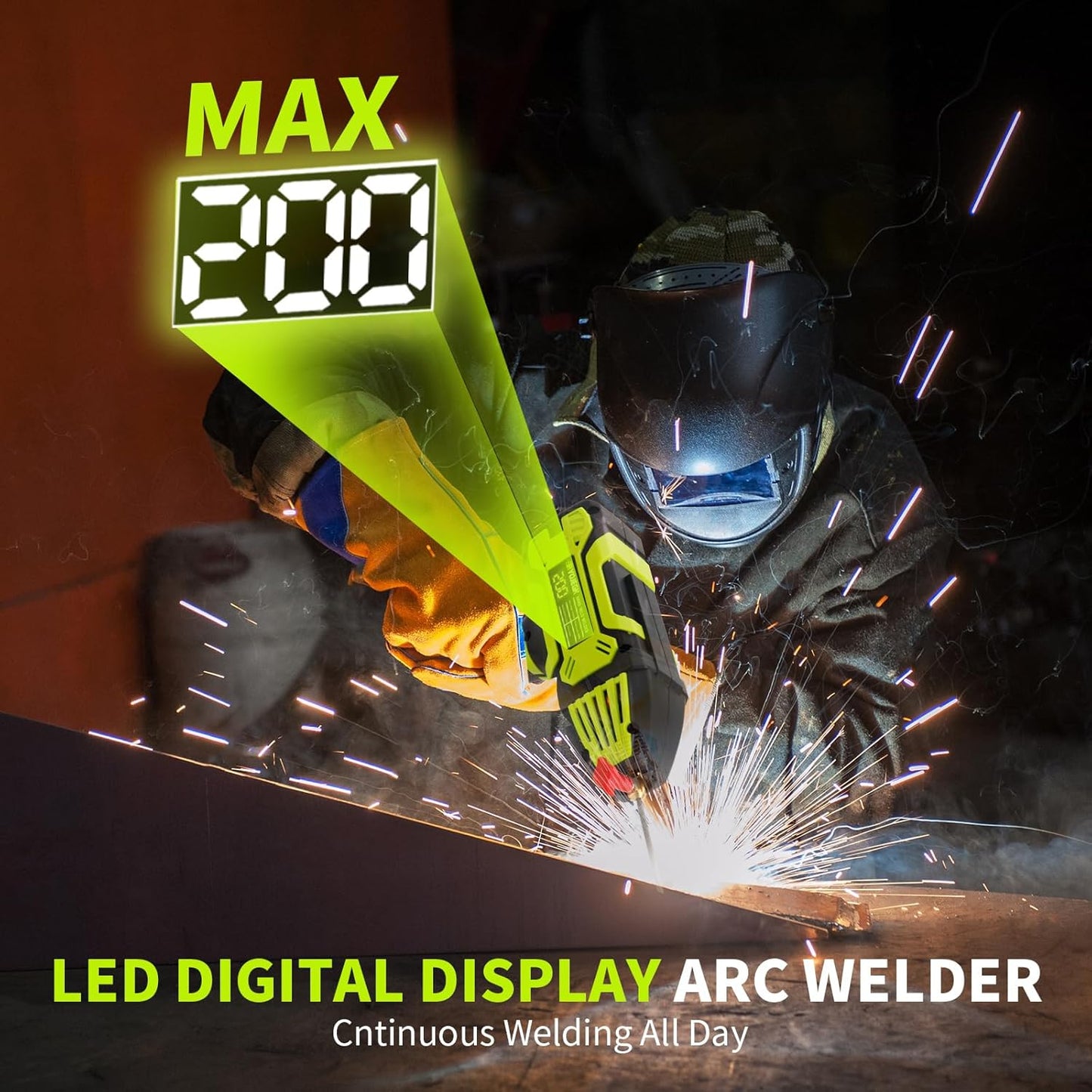 RYOJEGK Portable Welding Machine,110V Handheld Variable Current Adjustment MMA ARC Welder Machine With Display & IGBT Inverter, Soldadoras Portátiles Para for 3\/32''-1\/8'' Welding Rod