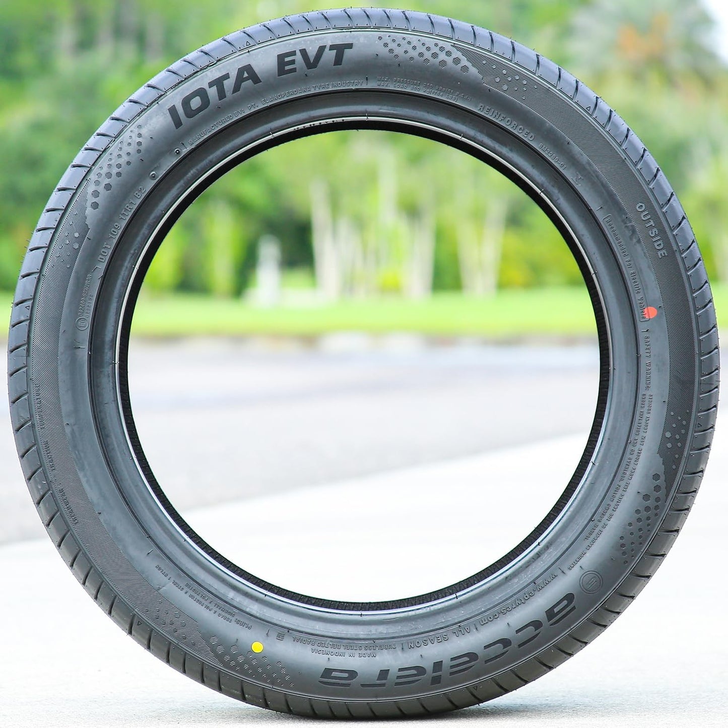Accelera Iota EVT Passenger Car Summer High Performance Radial Tire-245/40R18 245/40ZR18 245/40/18 245/40-18 97Y Load Range XL 4-Ply BSW Black Side Wall UTQG 320AA