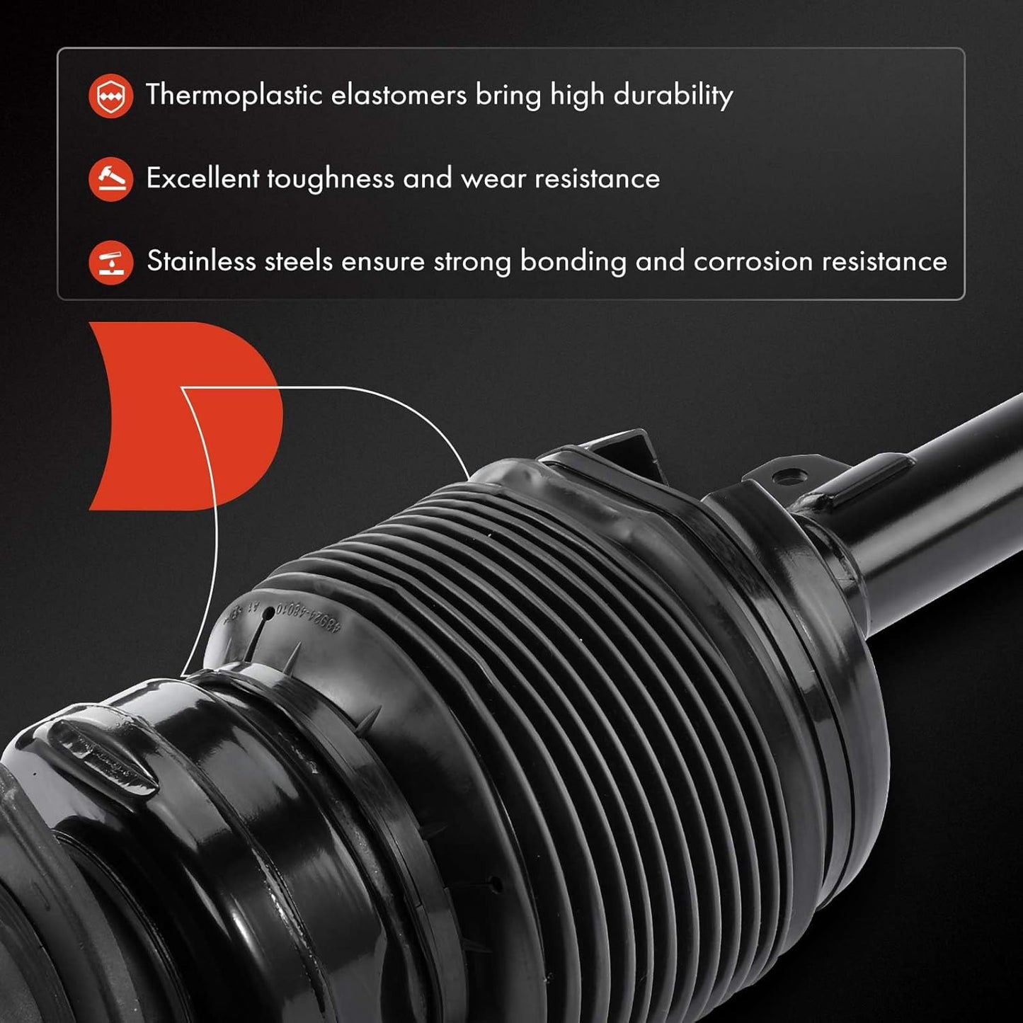 A-Premium 2Pcs Front Air Suspension Strut Shock Absorber Set Compatible with Lexus RX330 2004-2006, RX350 2007-2009, AWD Only, Driver and Passenger Side