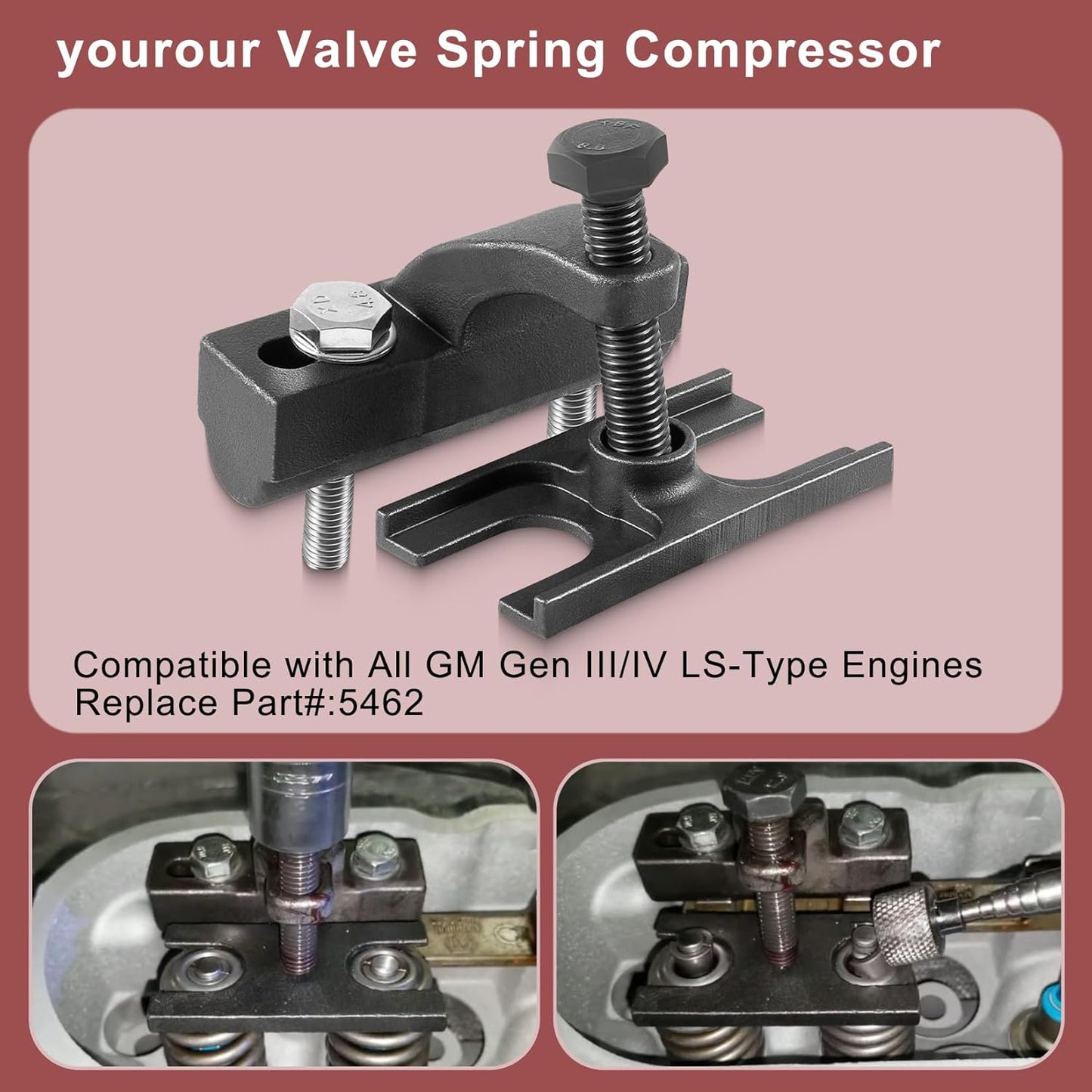 5462 Valve Spring Compressor Compatible with All GM Gen III/IV LS Engines