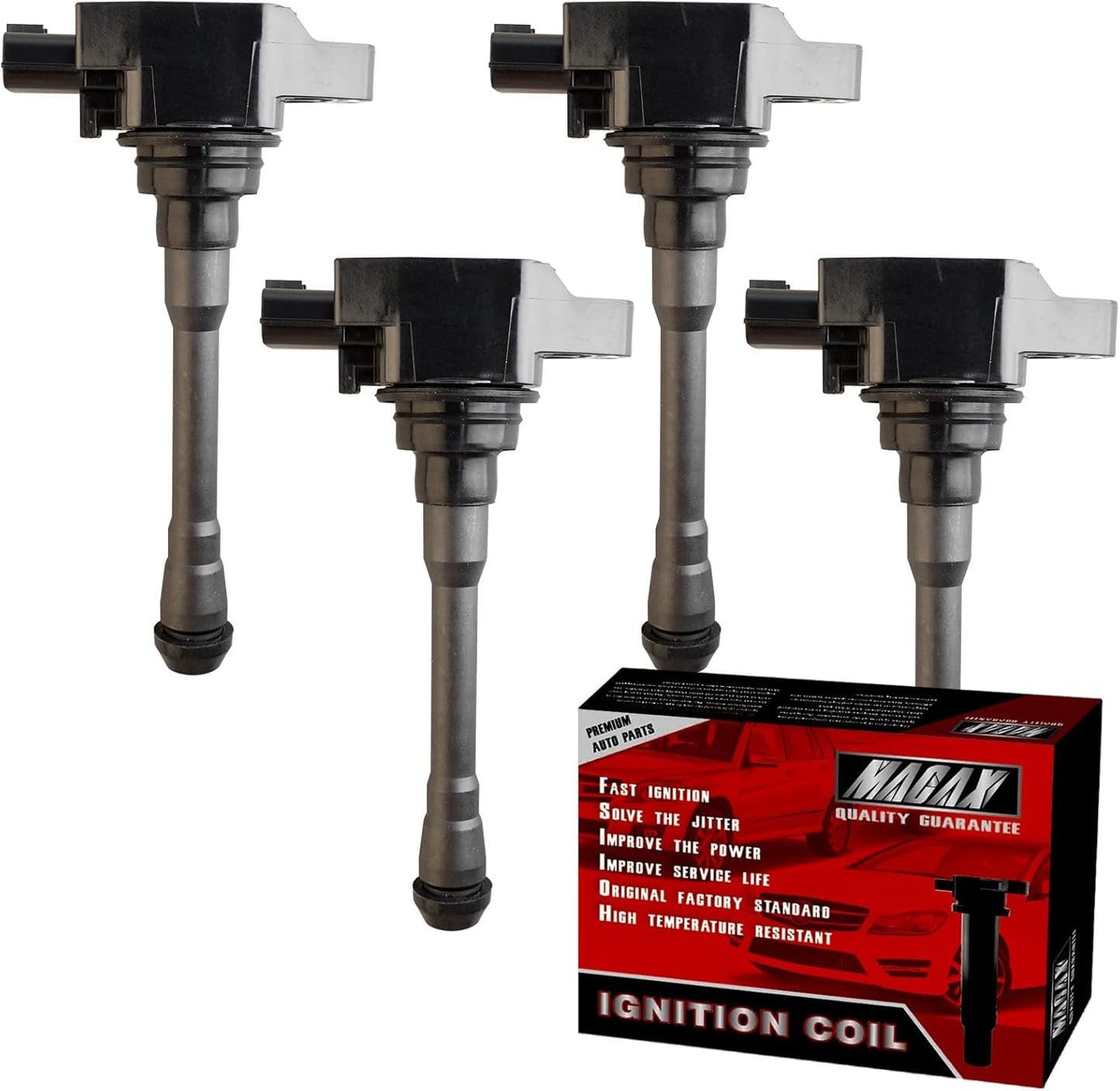 Set of 6 Ignition Coils Pack Compatible with 2007-2017 Nissan Infiniti Maxima Quest Pathfinder Murano Altima Q50 QX60 FX35 3.5L V6 UF550