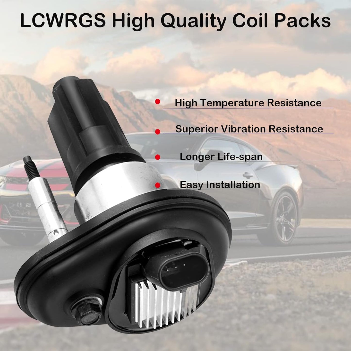 Set of 5 Ignition Coil Packs and Spark Plugs Fits for Chevy Colorado GMC Canyon Hummer H3 Isuzu i-350 2004 2005 2006 3.5L L5 Replaces# UF303 C1395