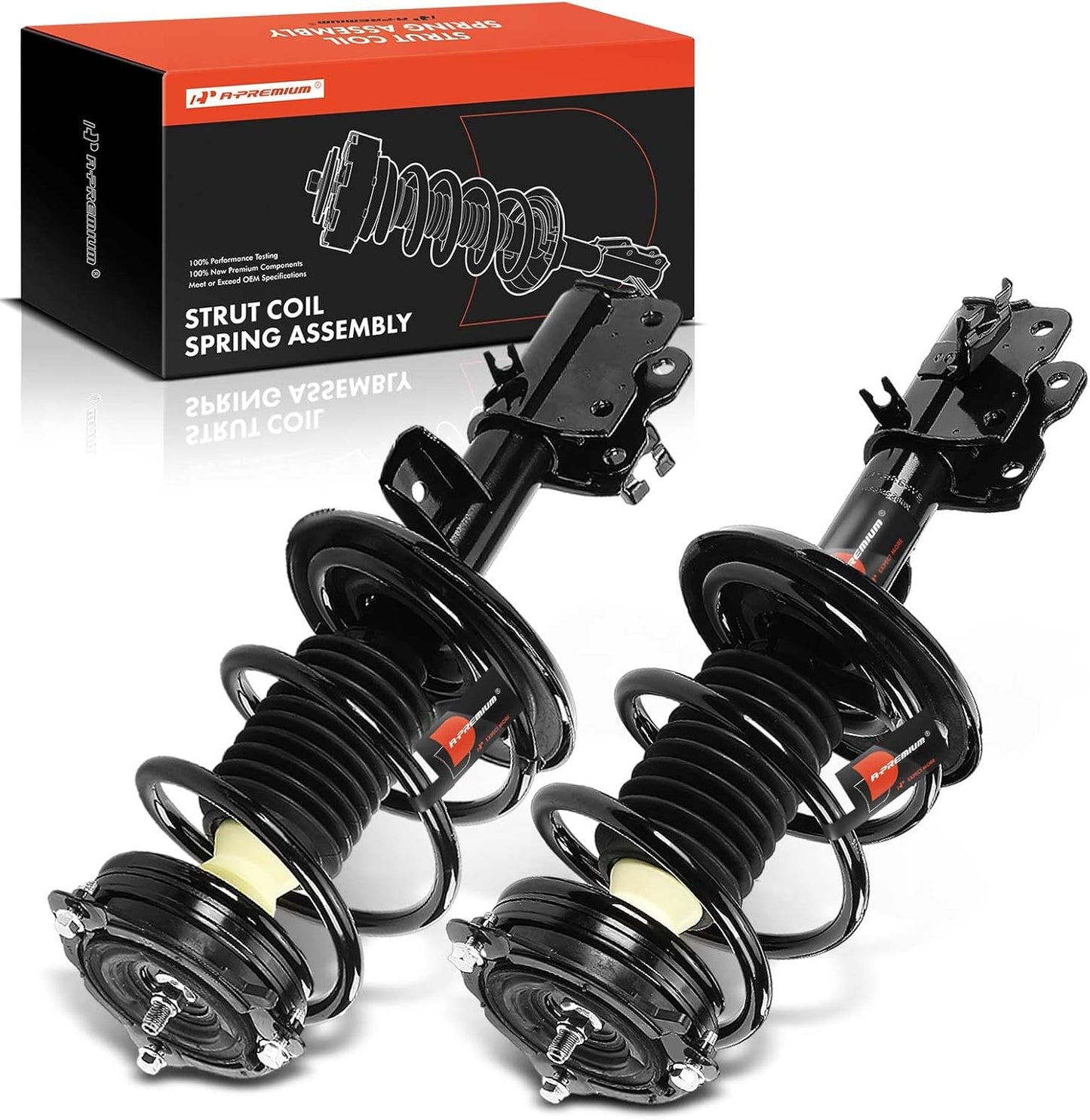A-Premium Front Pair (2) Complete Strut and Coil Spring Assembly Compatible with Nissan Maxima 2016-2023, Driver and Passenger Side