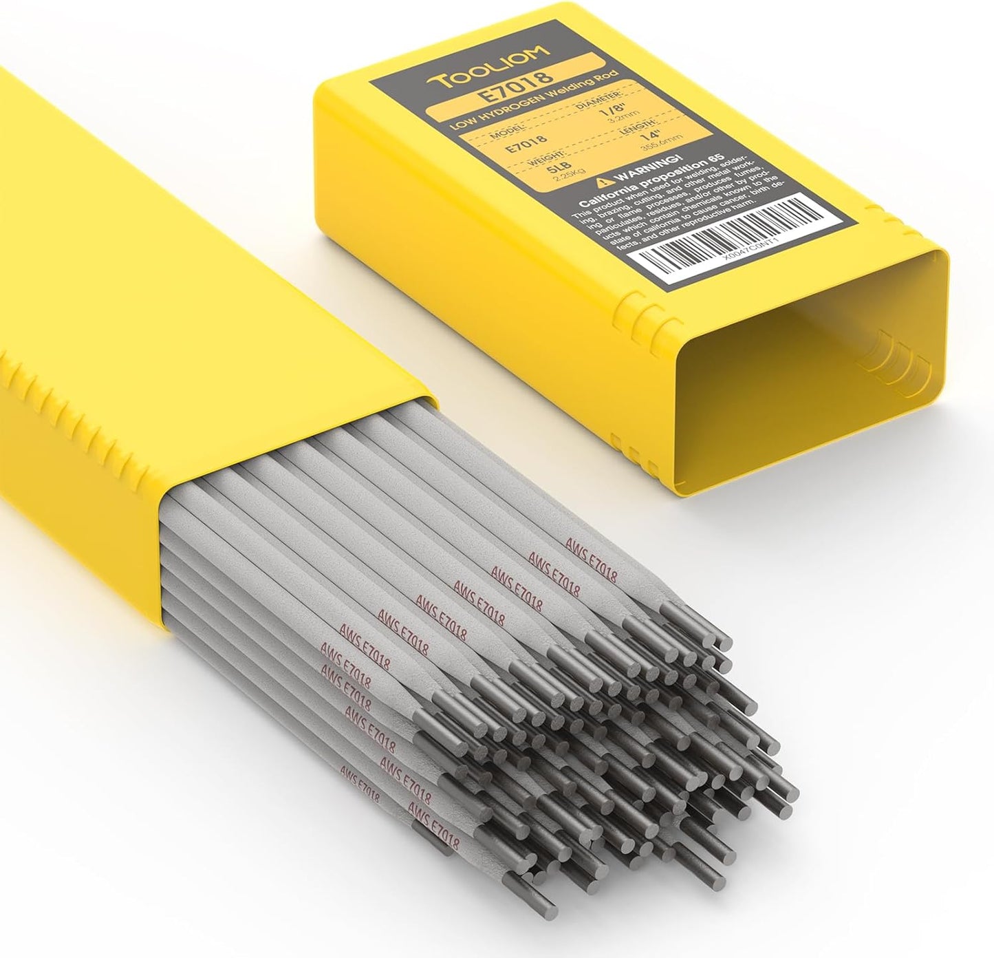 TOOLIOM E7018 Low Hydrogen Welding Rod 1/8" 10LB Carbon Steel Stick Electrodes