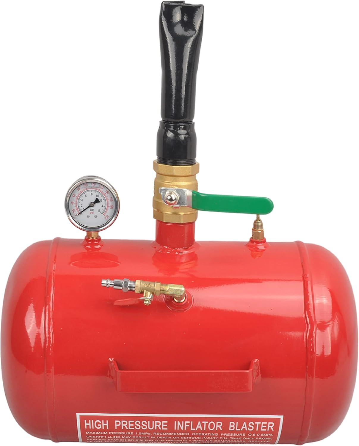5 Gallon Air Tire Bead Seater 110 PSI Blaster Tool Seating Tire Inflator with Gauge by GESEXI - Car Truck ATV Tire Inflator Tank,Yellow