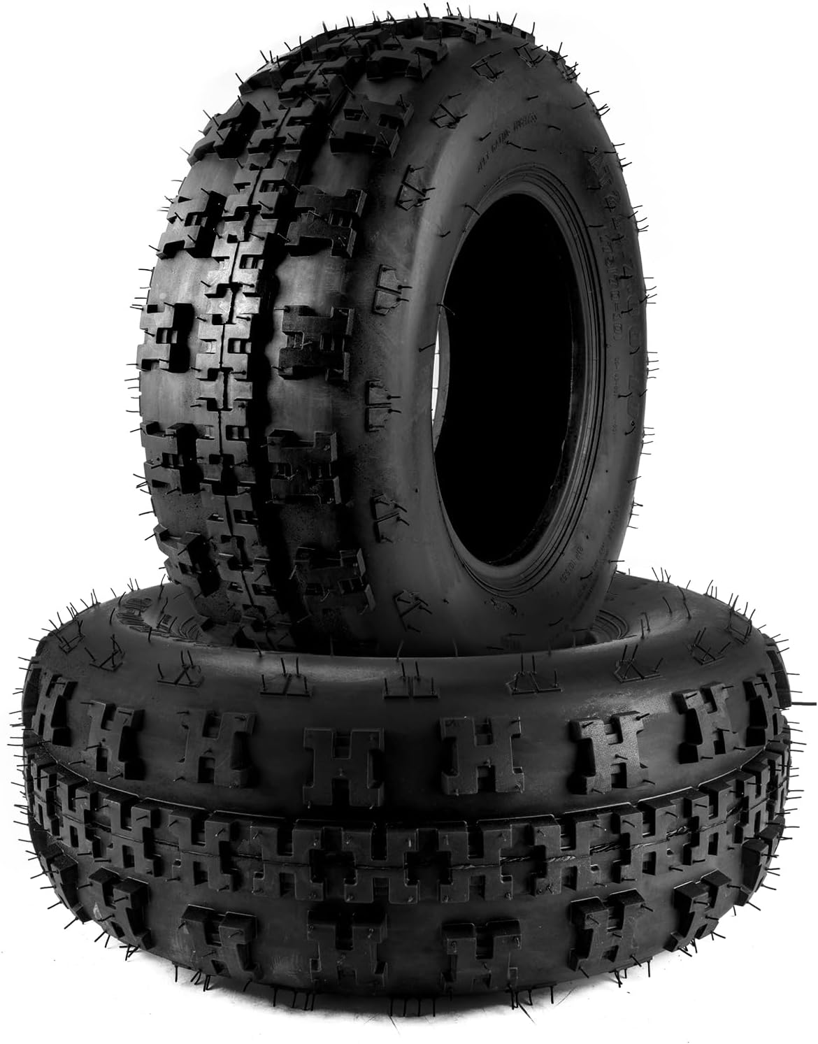 25x10-12 ATV UTV all-terrain Tires 6PR, 25x10x12 ATV Tires, for ATV, UTV, Go Kart, Mud, Sand, Golf Cart or Lawn Mower, 2 Pack Z-199-1